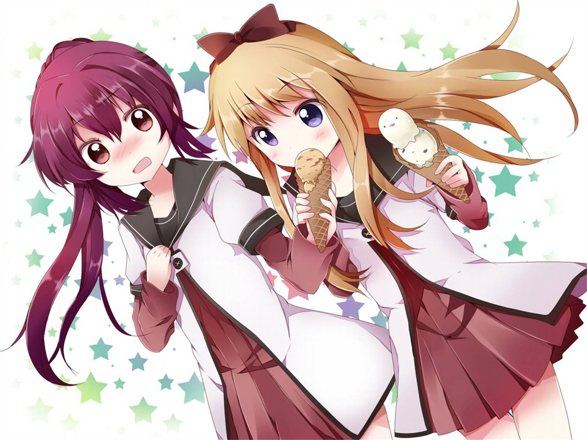 Anime Lesbian Ayano và Kyoko Hình nền