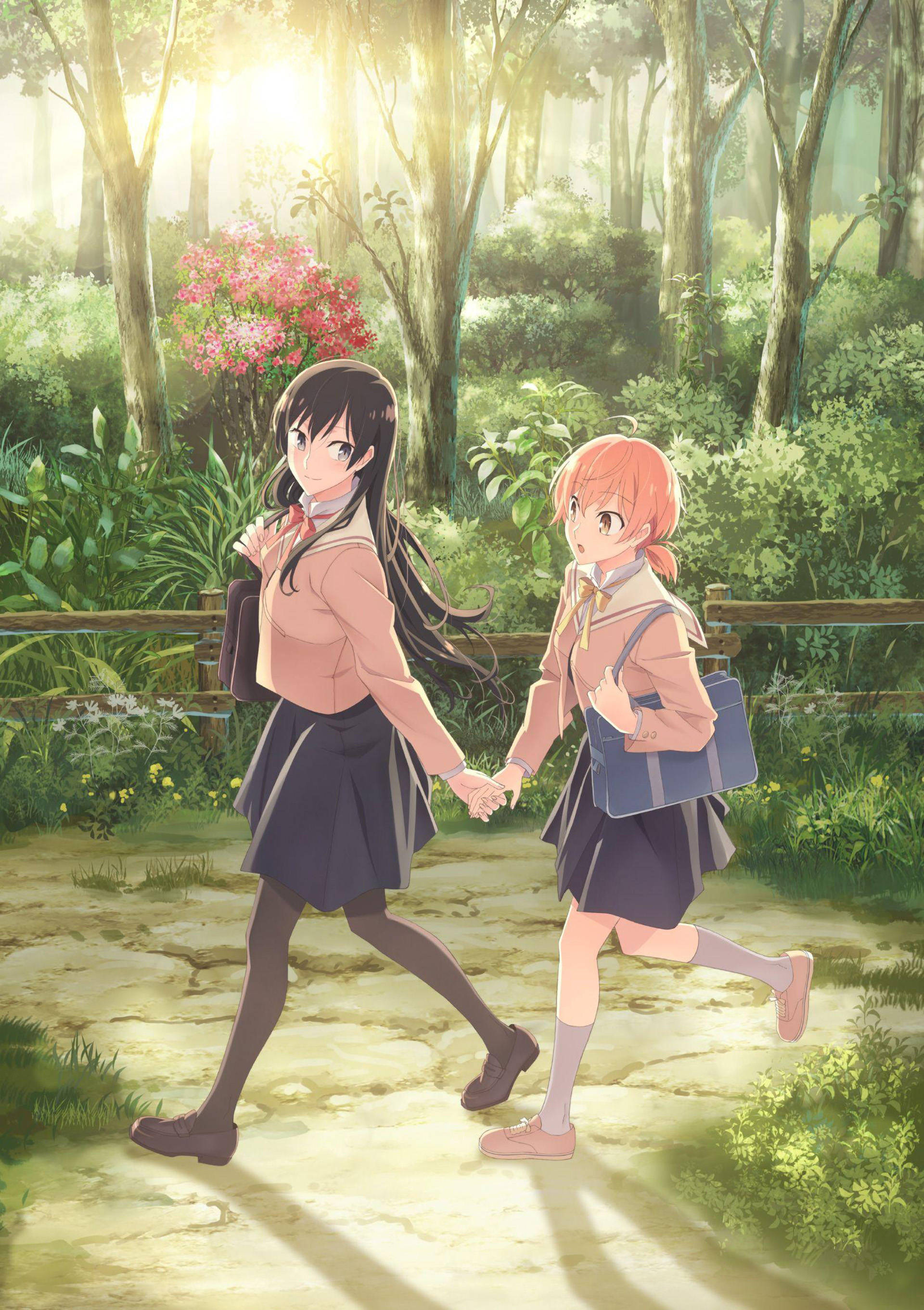 Anime Lesbians Trong Rừng Hình nền
