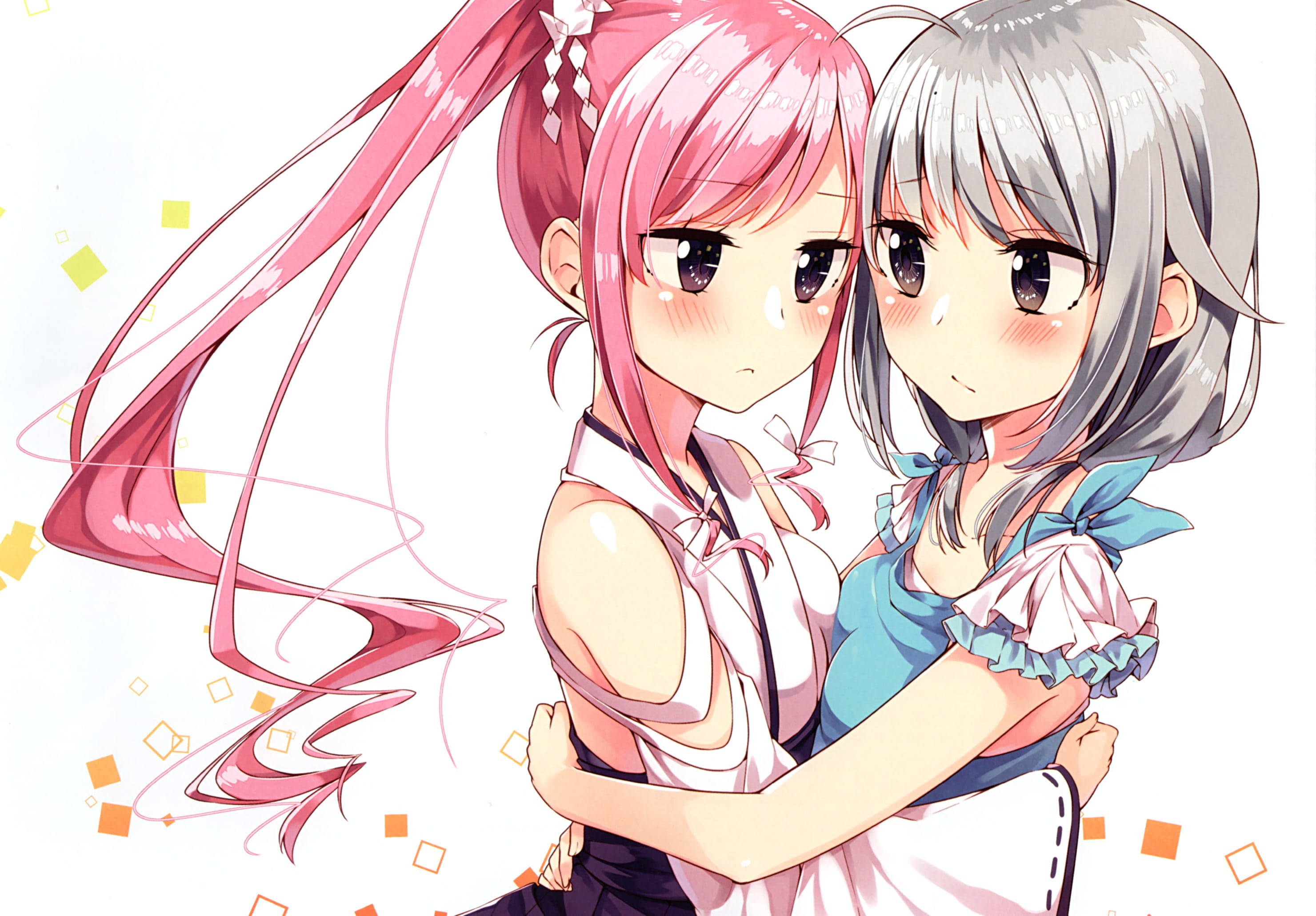 Anime Lesbians Yêu Nhau Hình nền