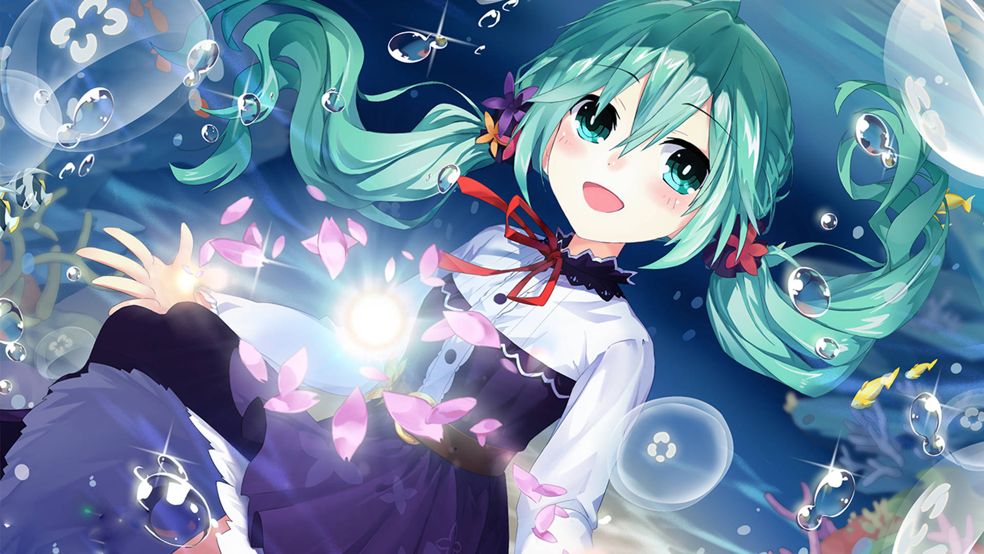 Hình nền Anime Live Cô Gái Dễ Thương Vui Vẻ