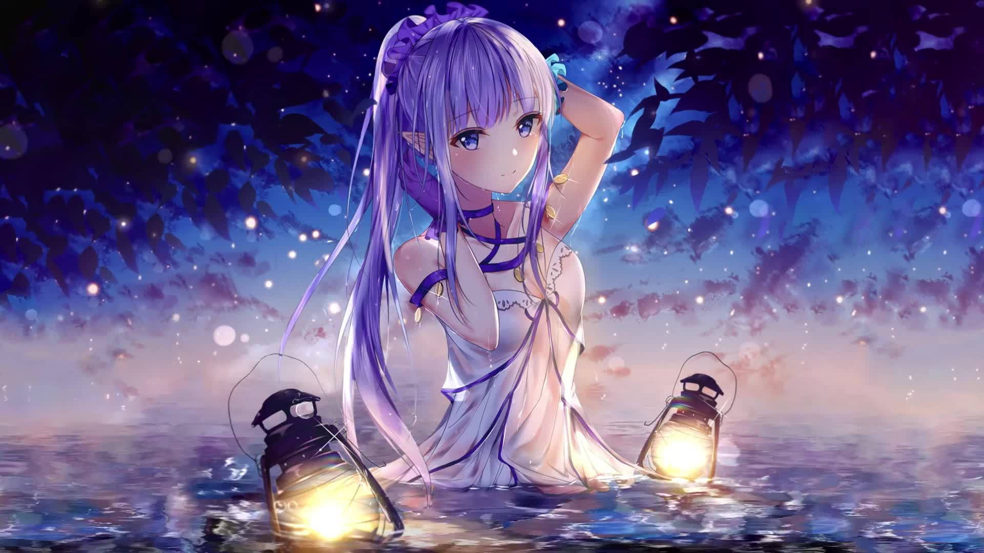 Anime Live Nàng Tiên Cá Xinh Đẹp Hình nền