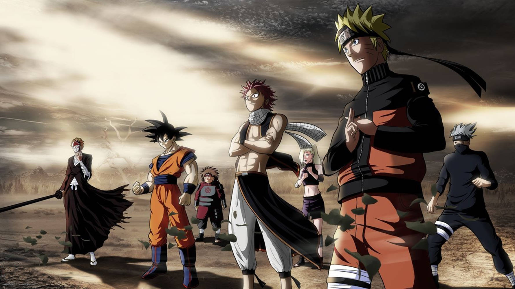 Anime Naruto Và Các Nhân Vật Shonen Khác Hình nền