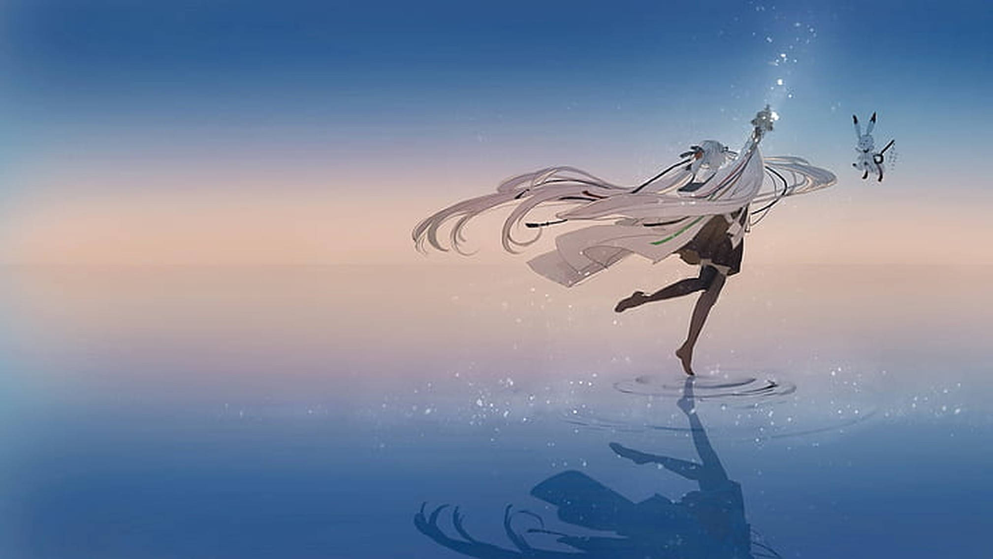 Anime Nhảy Múa Biển Lặng Hình nền