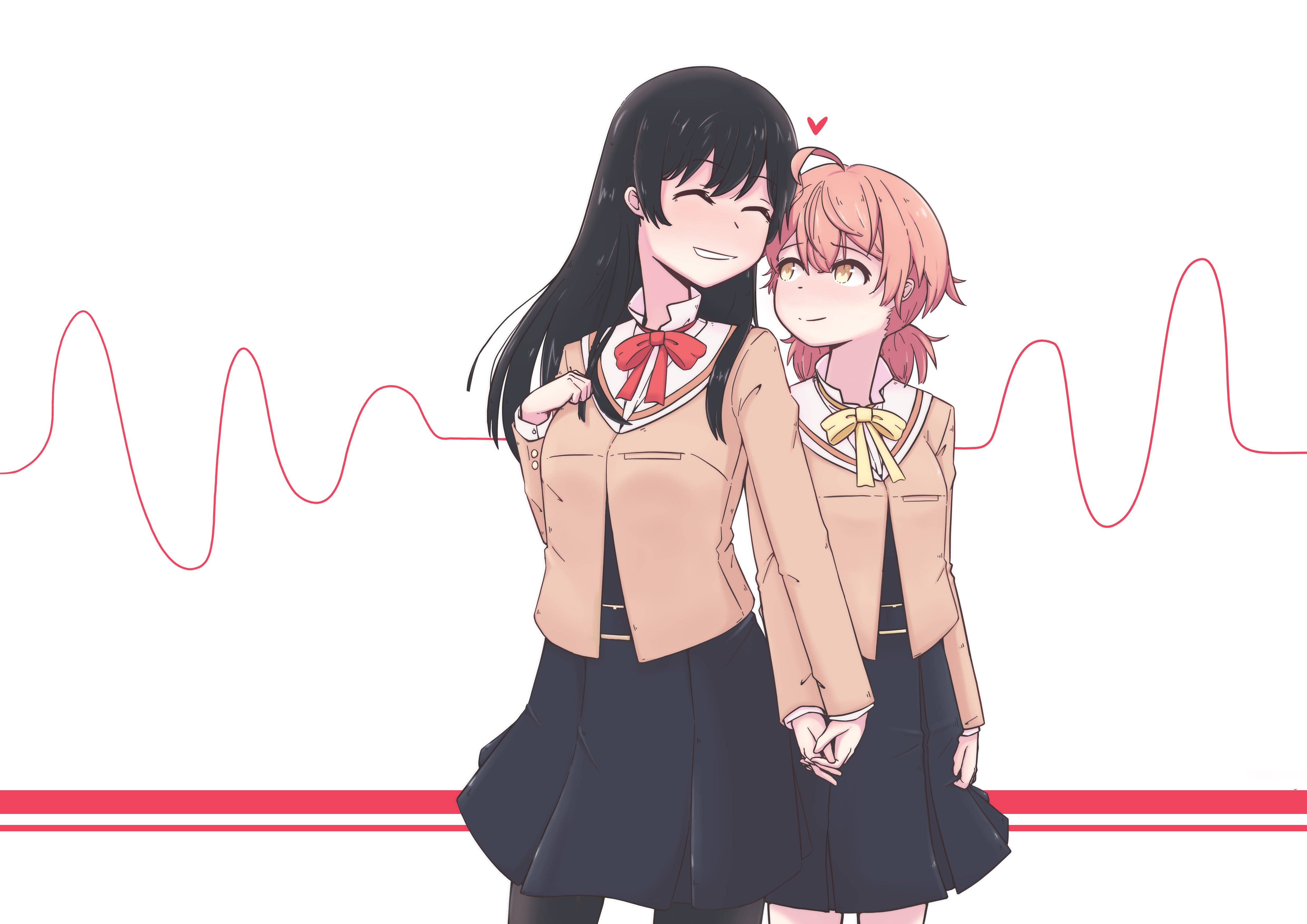 Anime Đồng Tính Nữ Nhịp Tim Hình nền