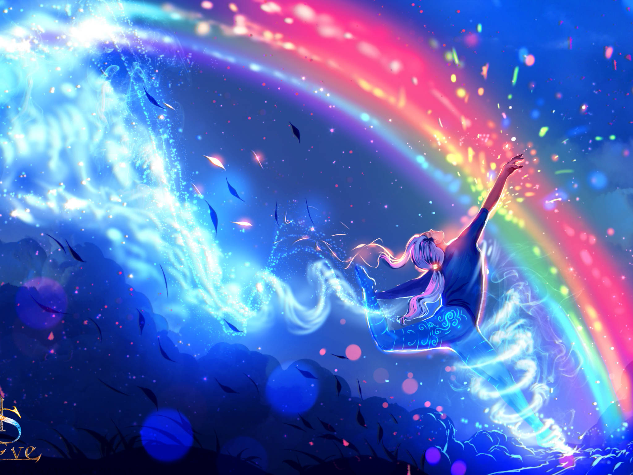 Anime Vũ Điệu Cầu Vồng Hình nền