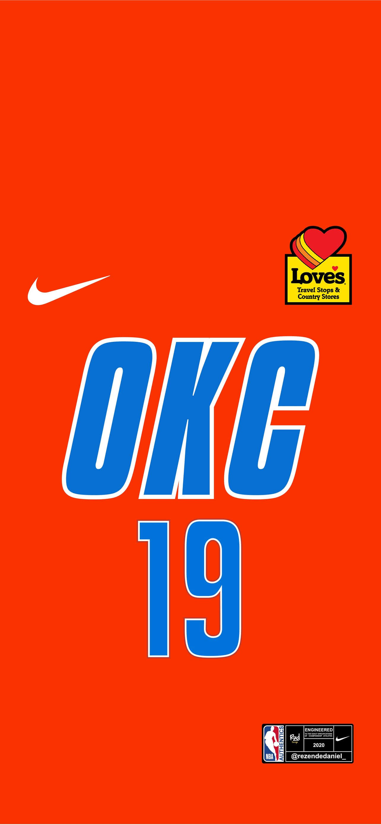 Áo đấu NBA Oklahoma City Thunders số 19 Hình nền