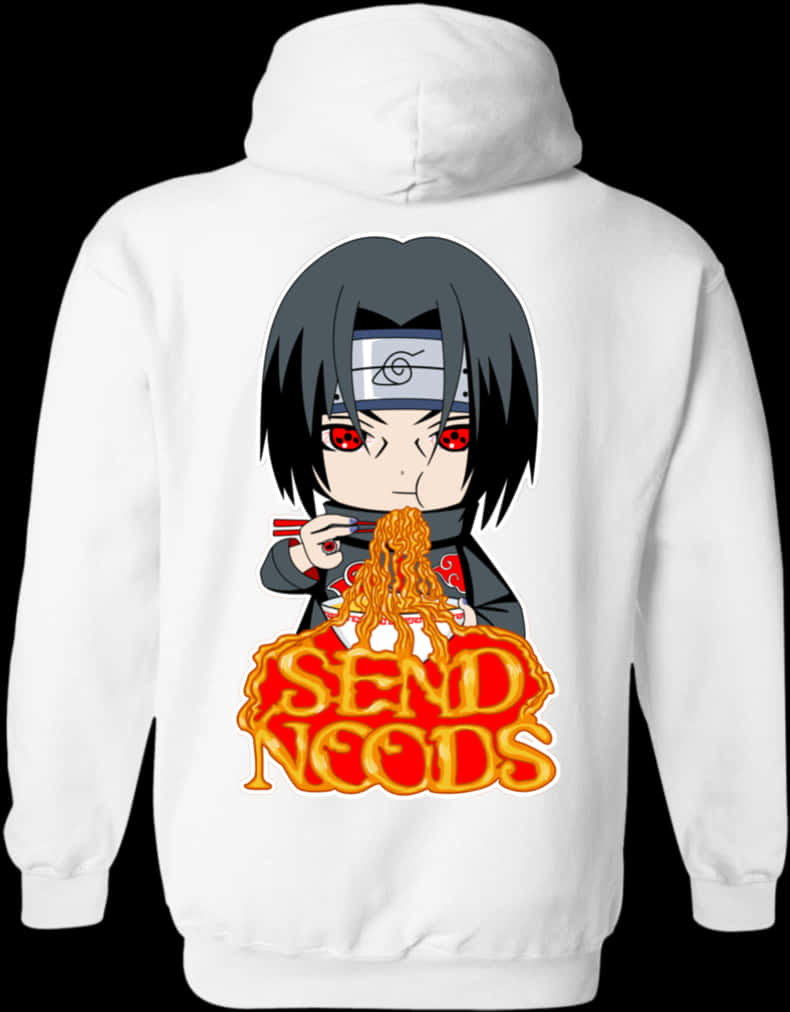 Áo hoodie chibi Itachi đang ăn mì Hình nền