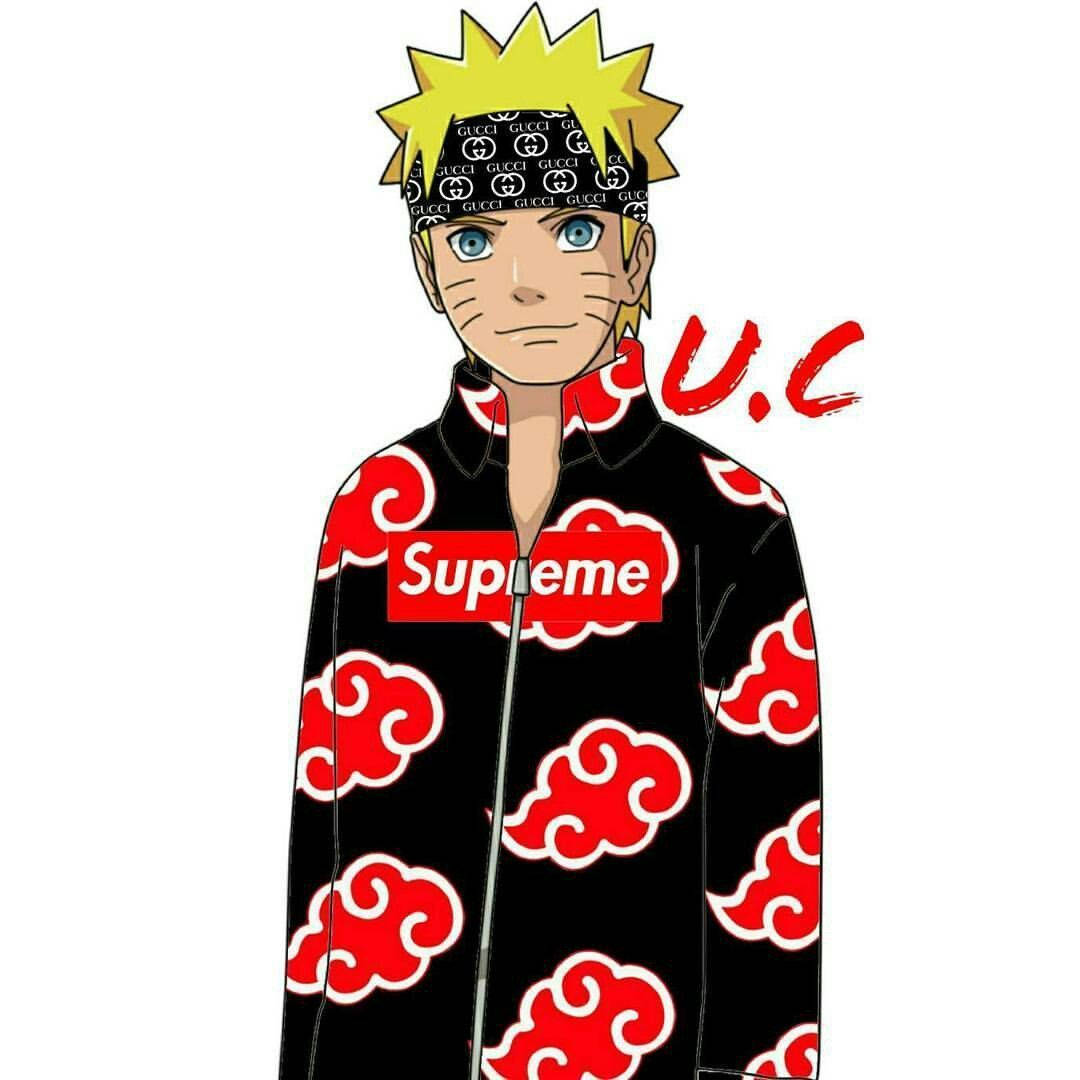Áo khoác Akatsuki phong cách Supreme của Naruto Hình nền