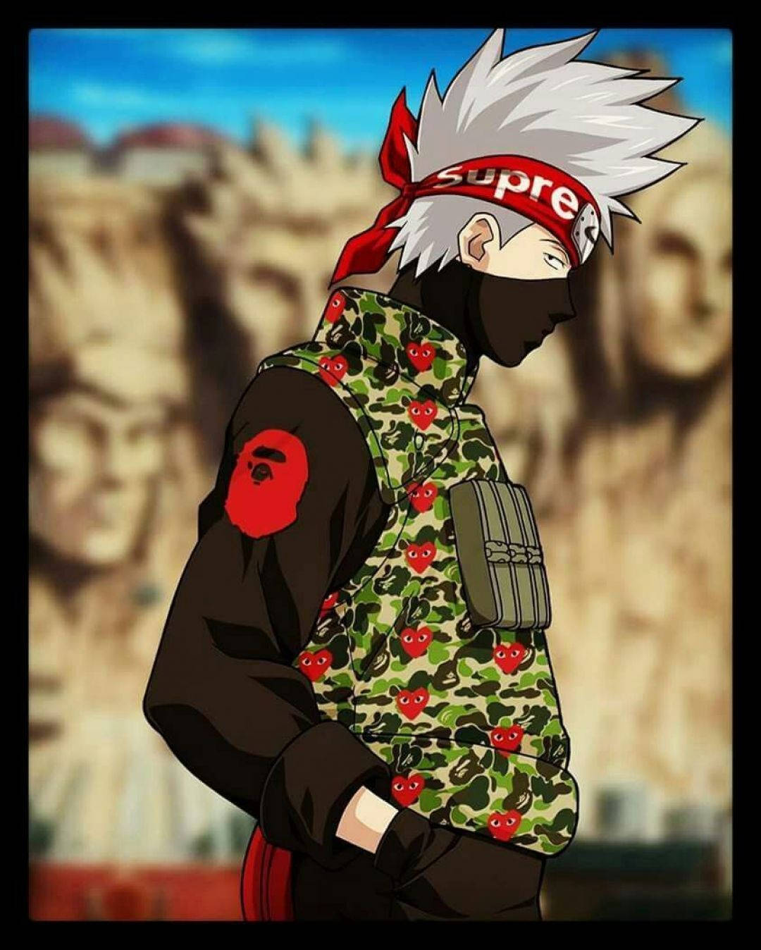 Áo khoác quân đội phong cách Kakashi Naruto Hình nền
