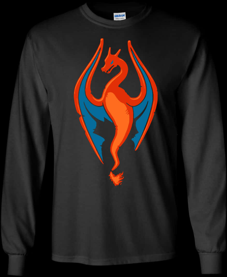 Áo sơ mi tay dài chủ đề Charizard Hình nền