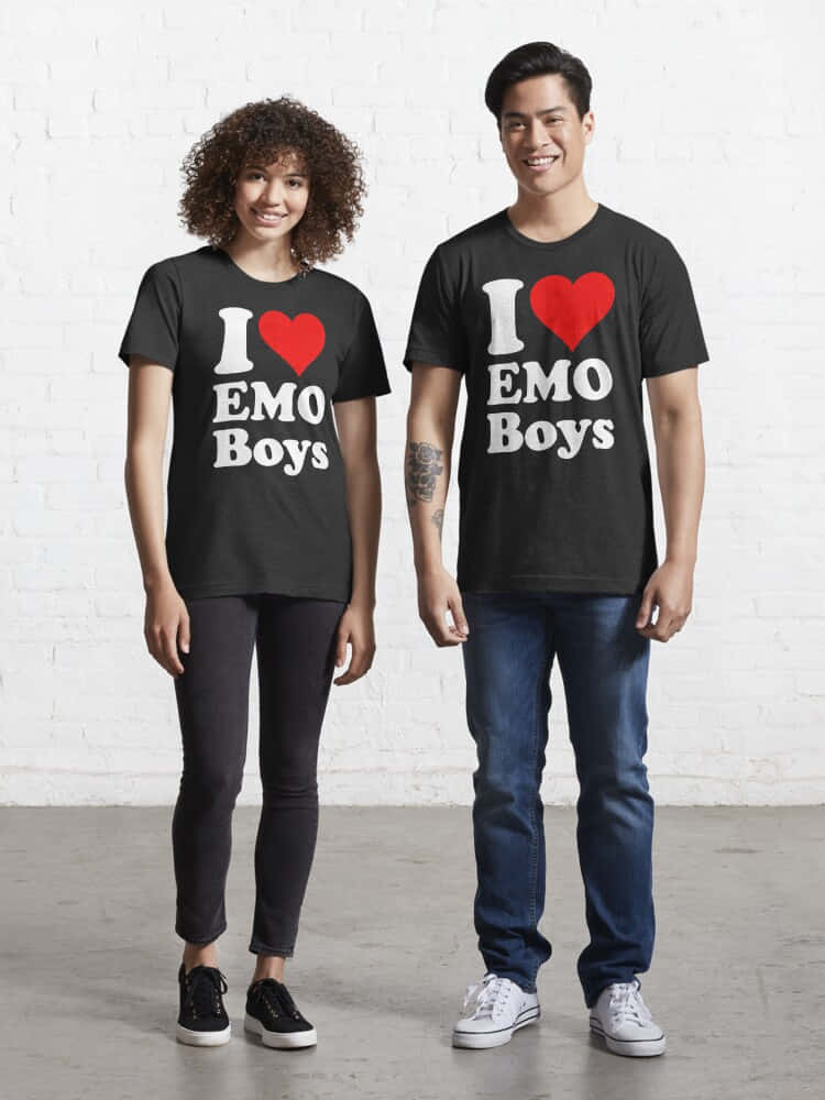 Áo thun i love emo boys Hình nền