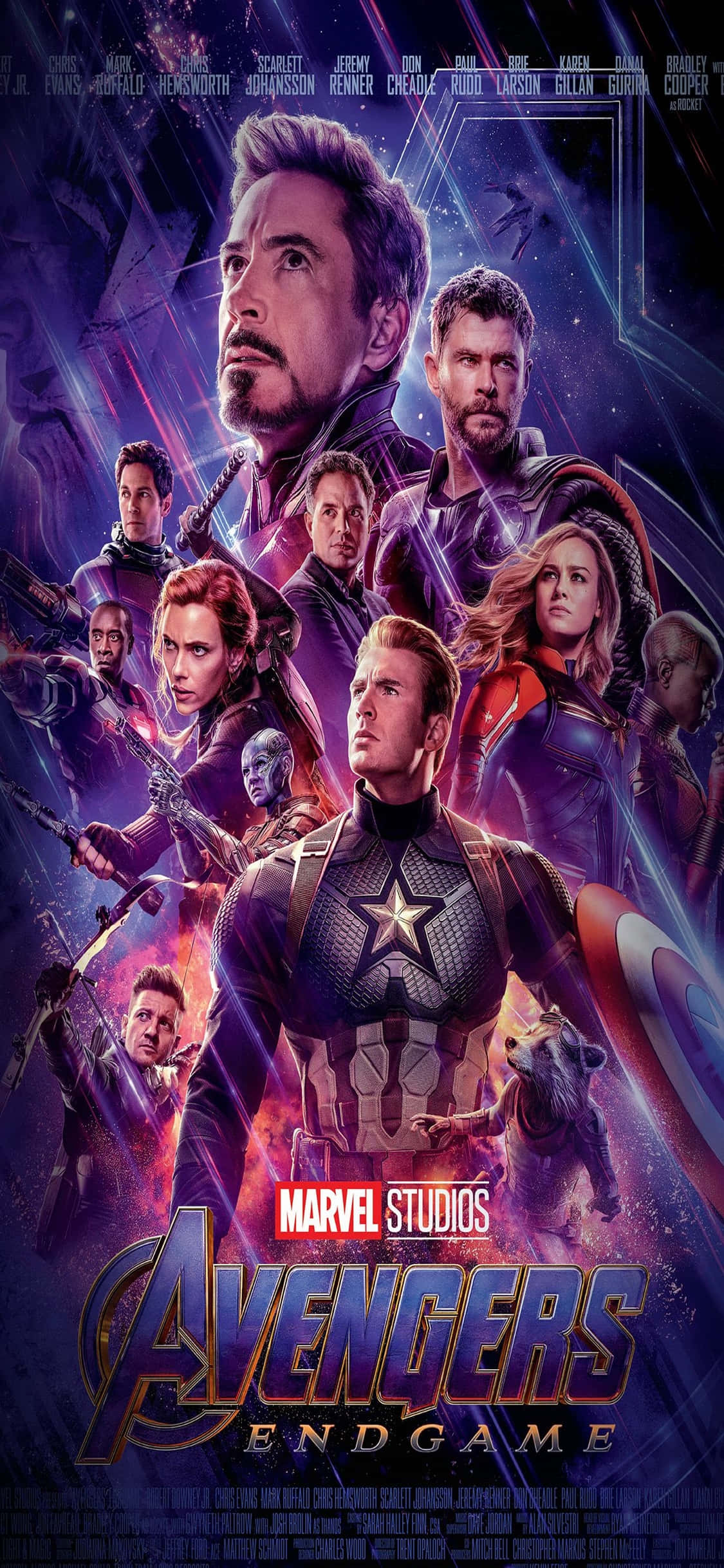 áp phích avengers - endgame với các nhân vật Hình nền