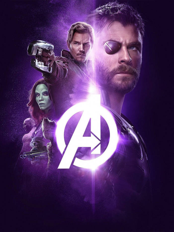 Áp phích Avengers ngầu với Thor và Vệ binh Ngân Hà Hình nền
