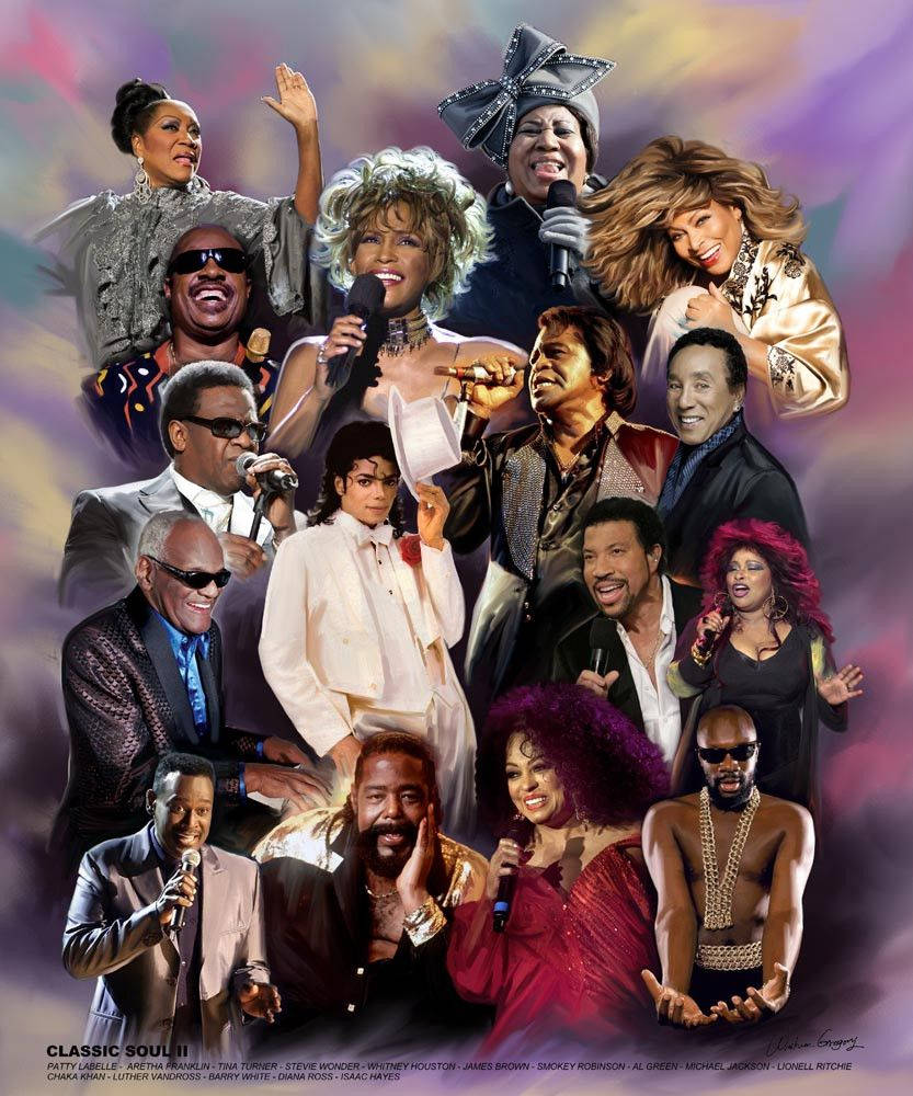 Áp phích ca sĩ Luther Vandross huyền thoại nhạc soul Hình nền