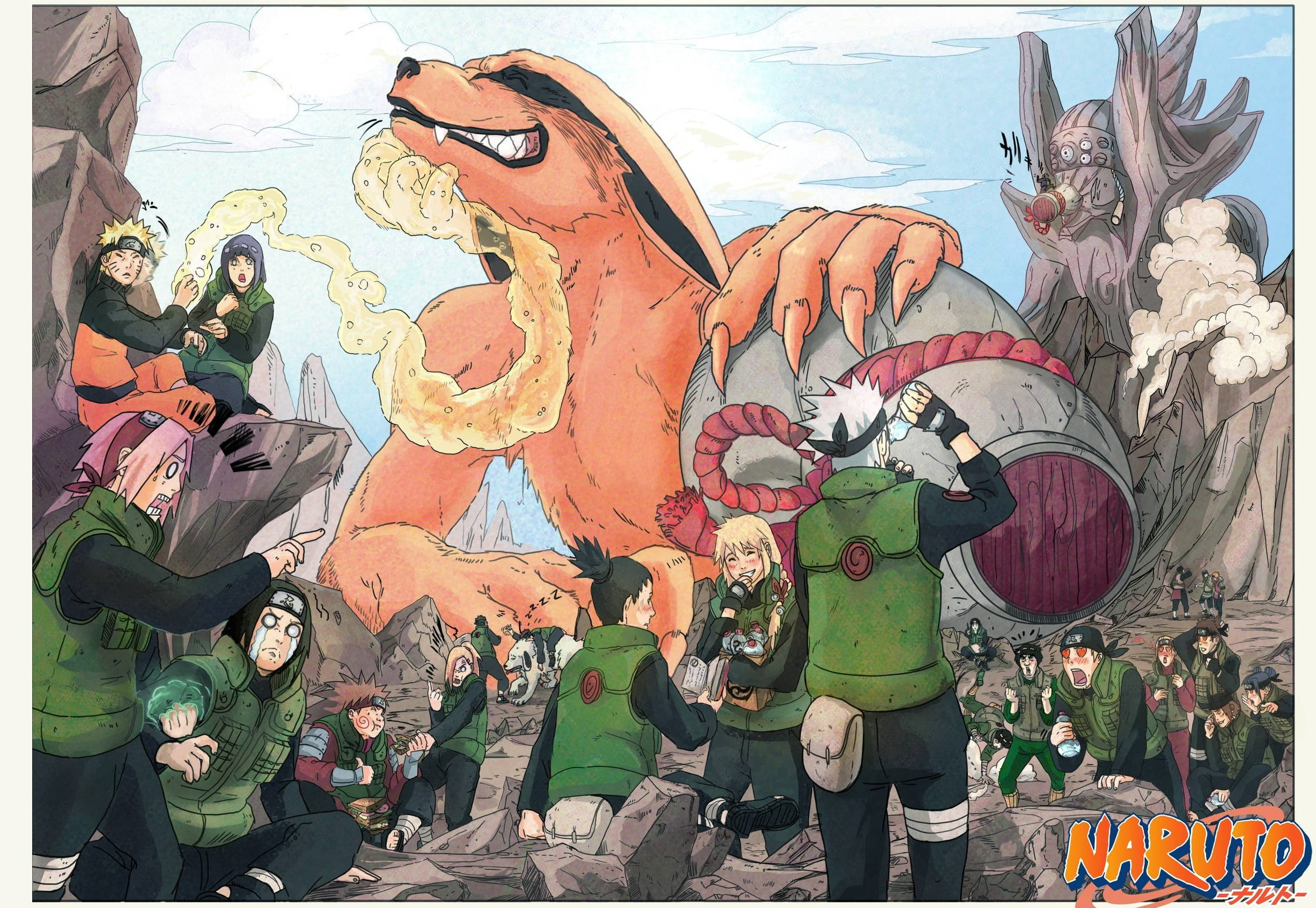 Áp phích các nhân vật chính Naruto Hình nền
