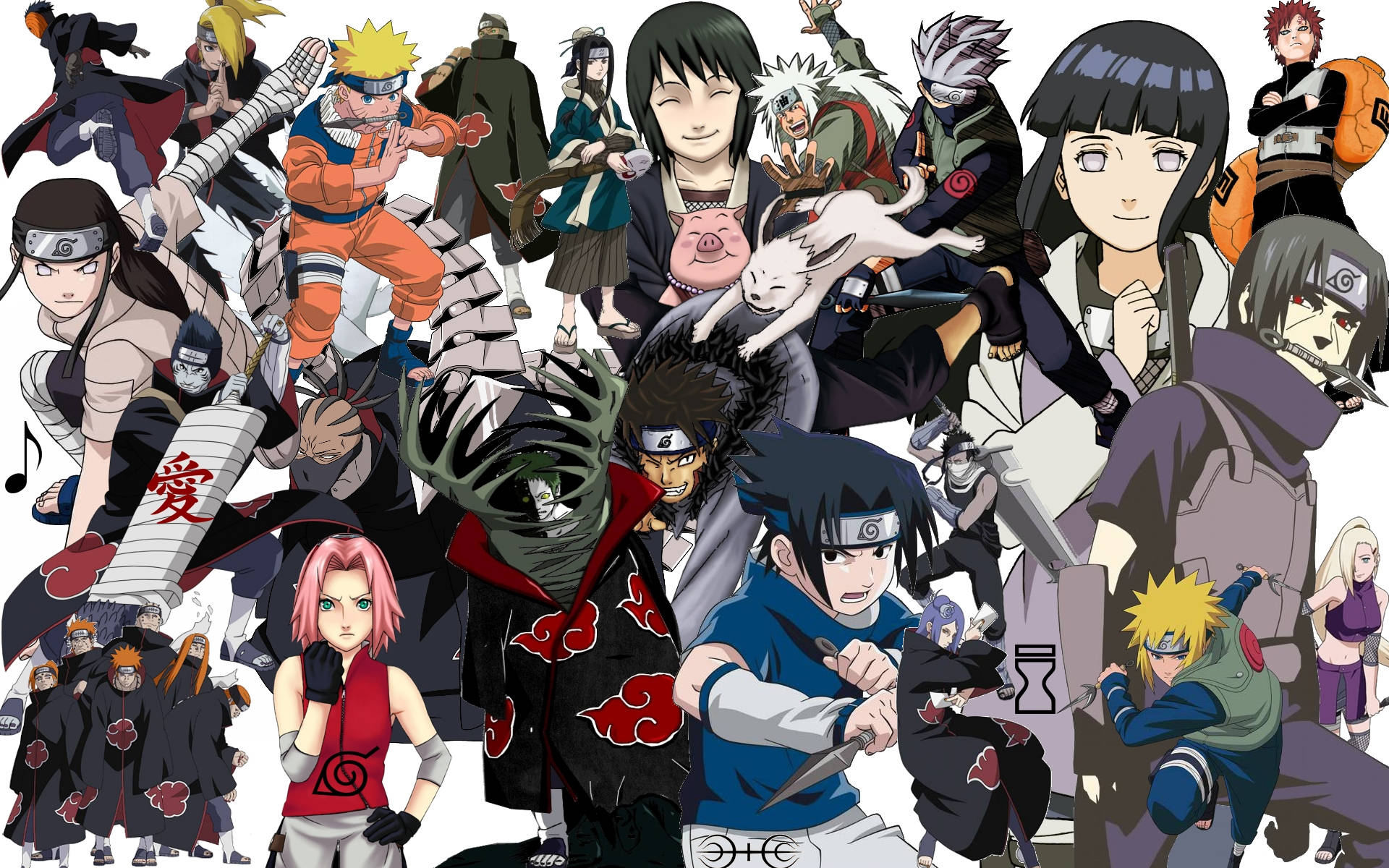 Áp phích các nhân vật chính Naruto Hình nền