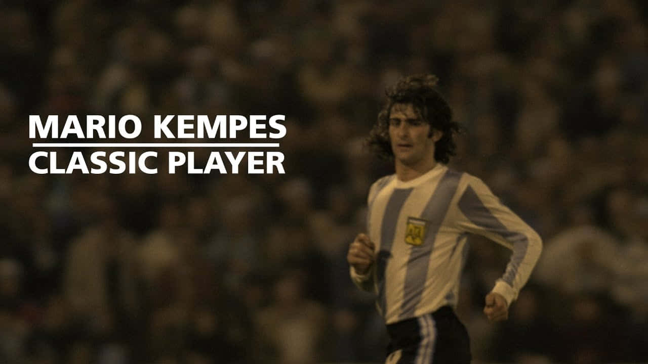 Áp phích cầu thủ huyền thoại Mario Kempes Hình nền