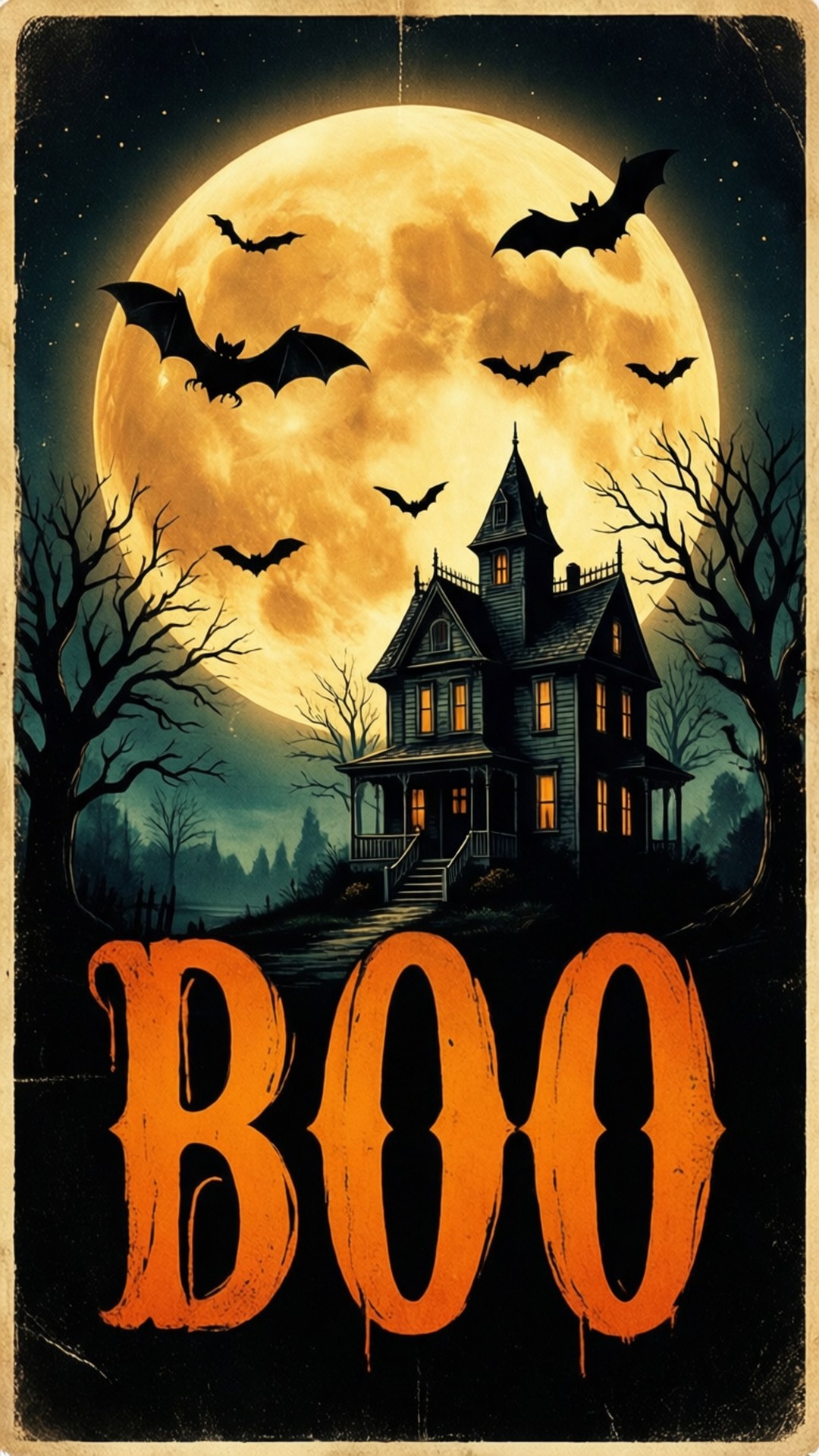 Áp phích Halloween cổ điển Hình nền