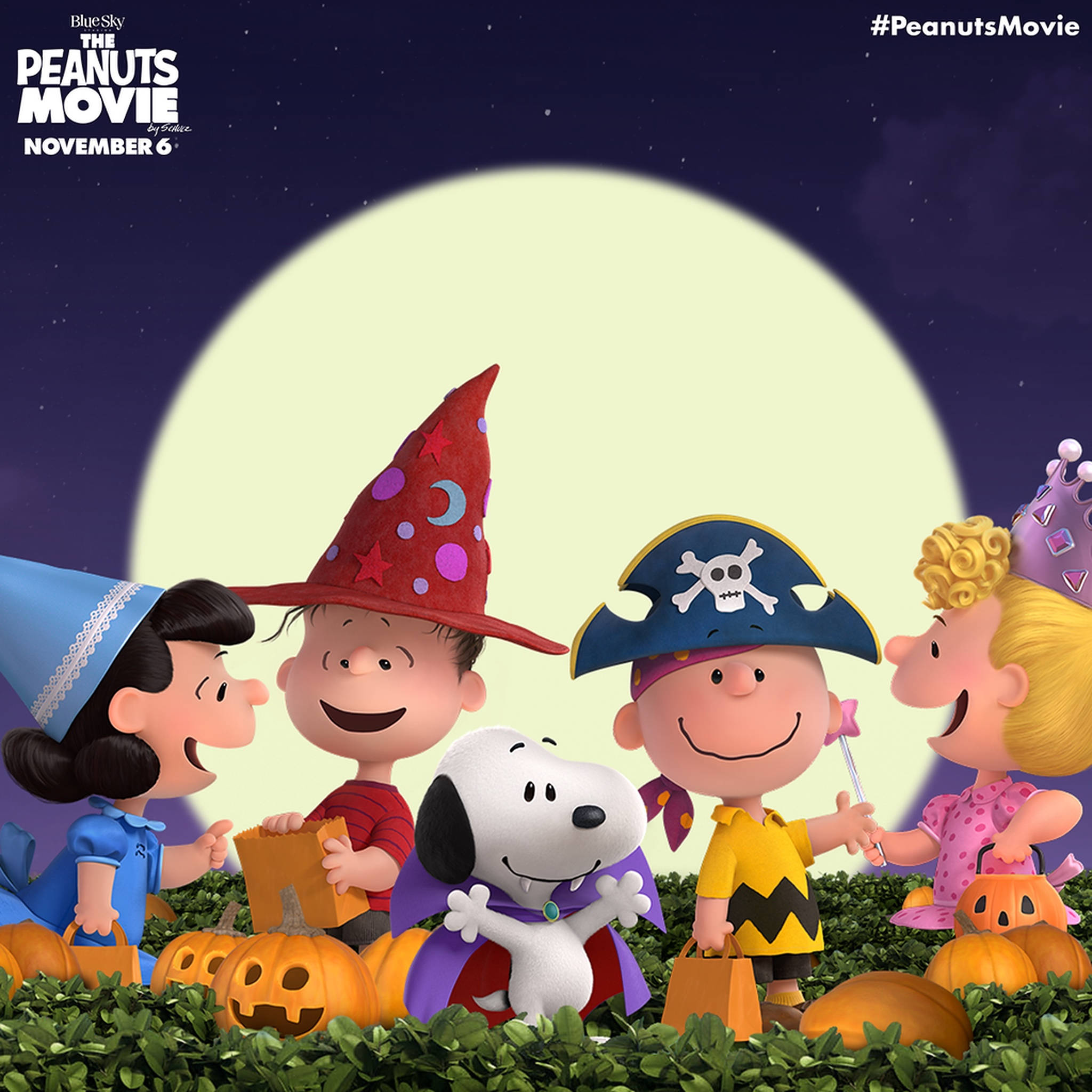 Áp phích Halloween Peanuts Charlie Brown Hình nền