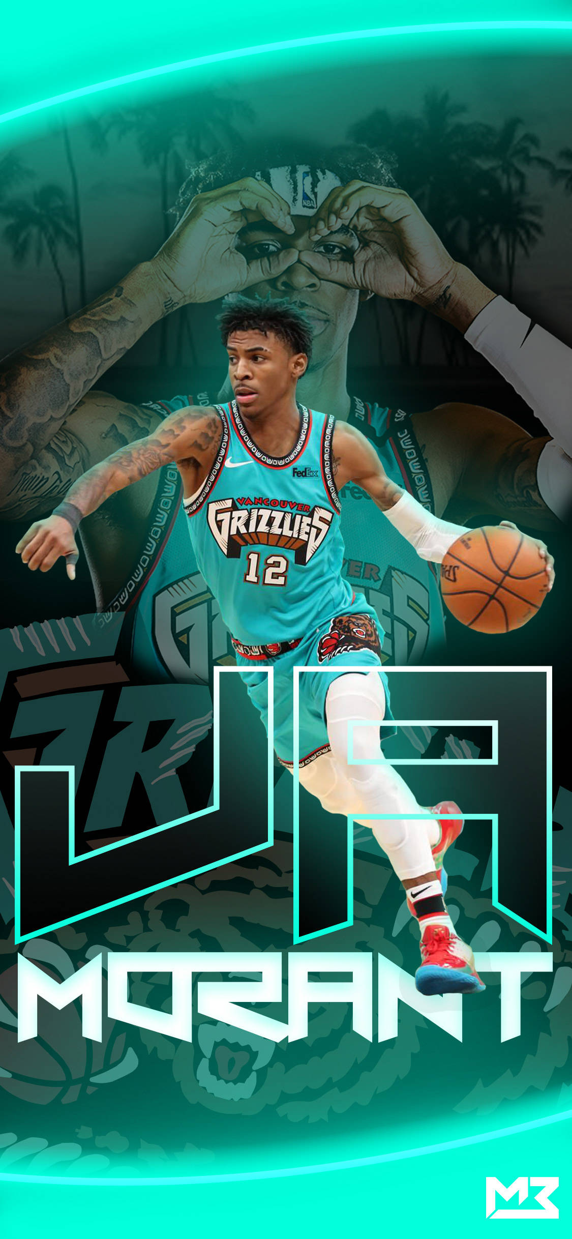 Áp phích Ja Morant Memphis Grizzlies Hình nền