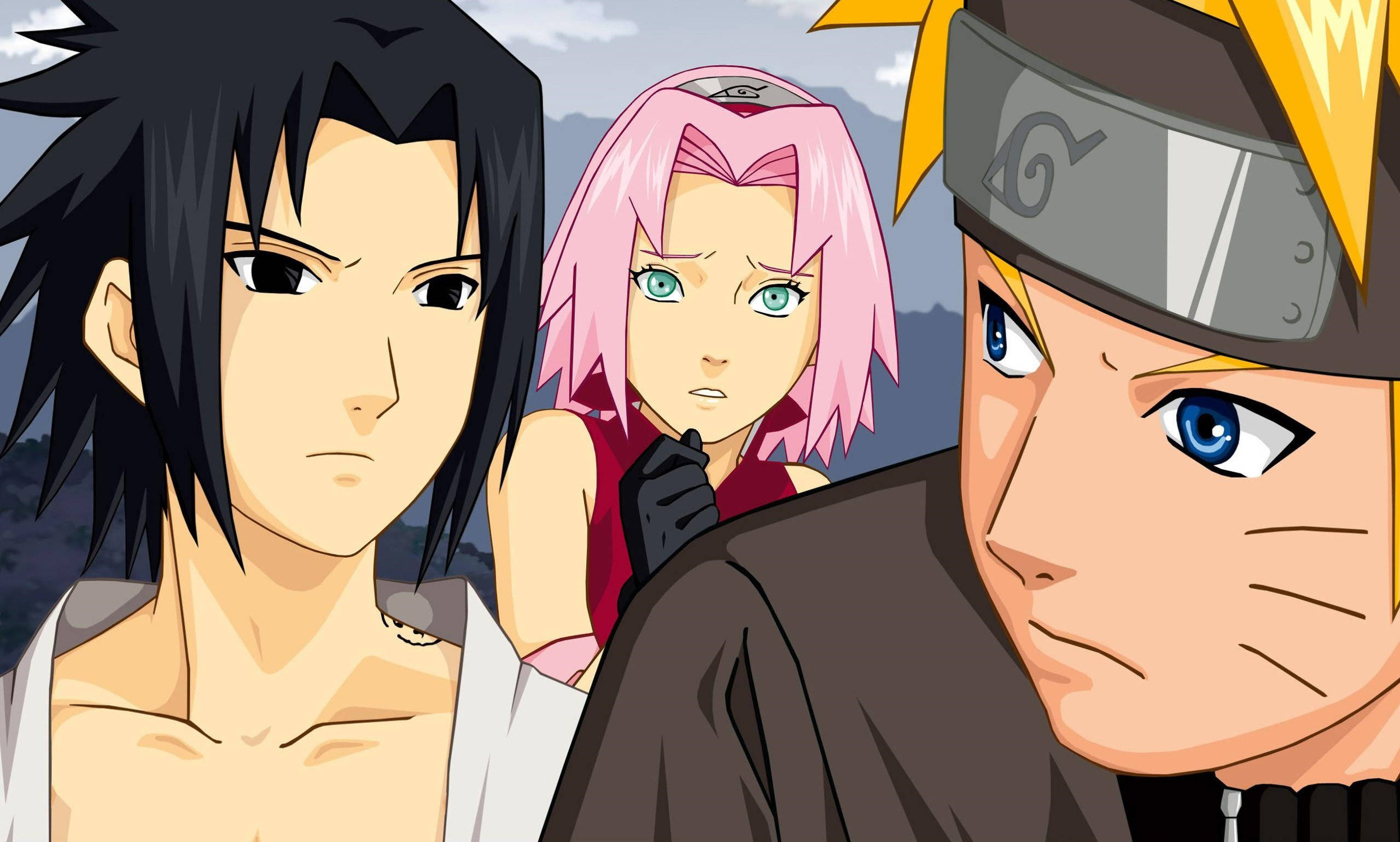 Áp phích Naruto, Sasuke và Sakura Đội 7 Hình nền