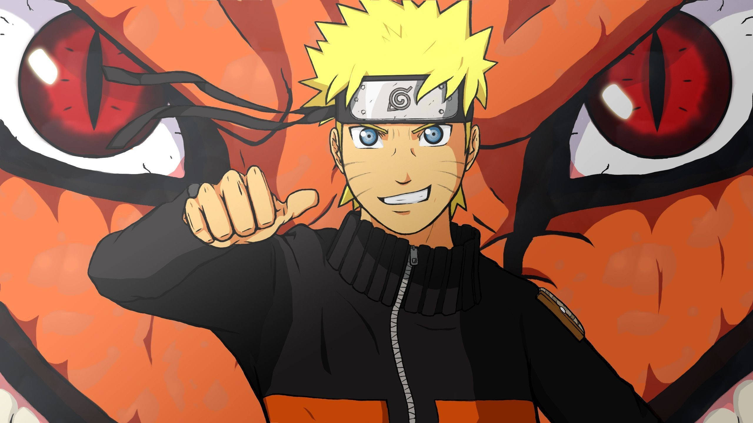 Áp phích Naruto và Cửu Vĩ Hình nền