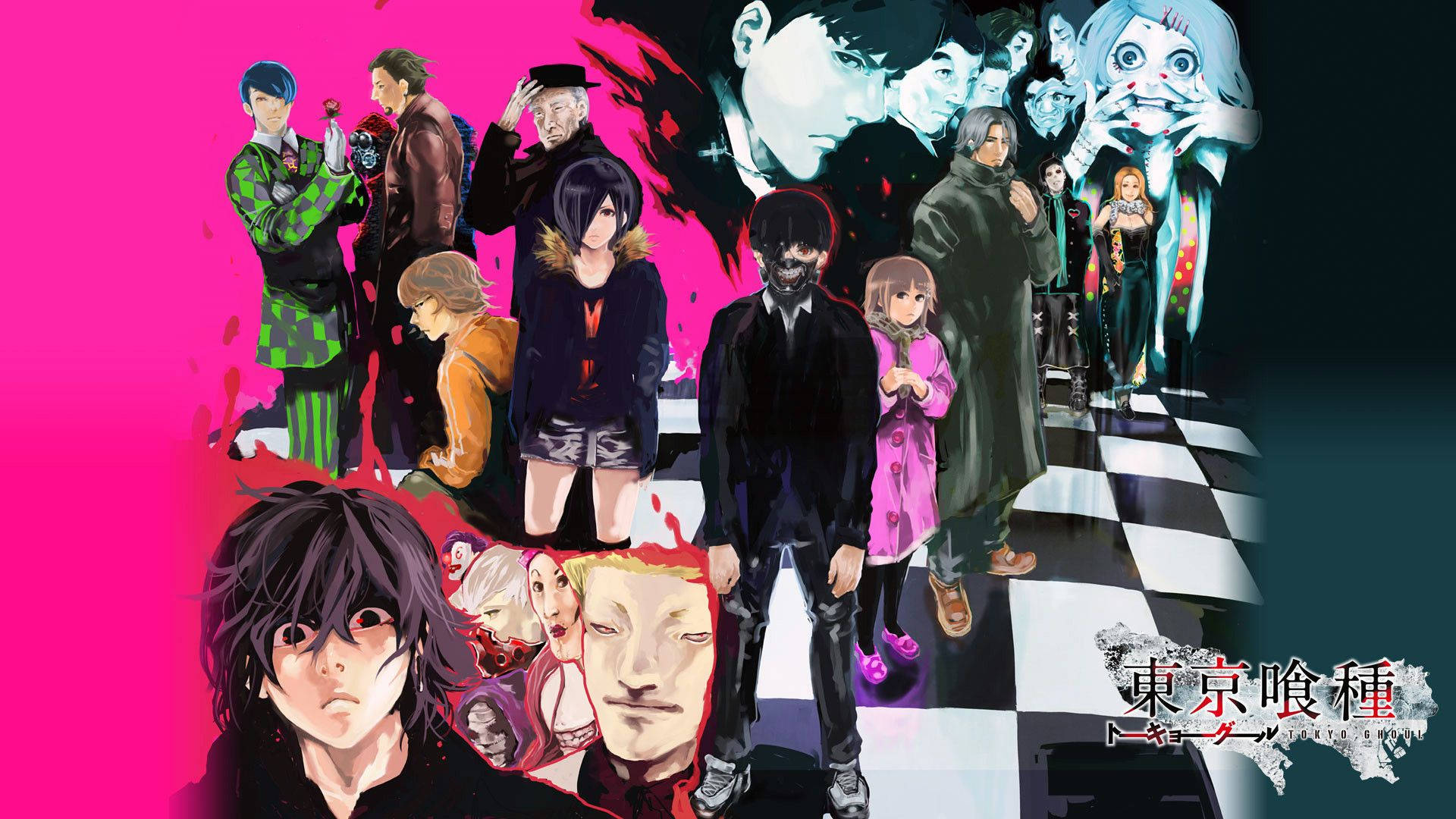 Áp phích nhân vật Tokyo Ghoul ngầu Hình nền