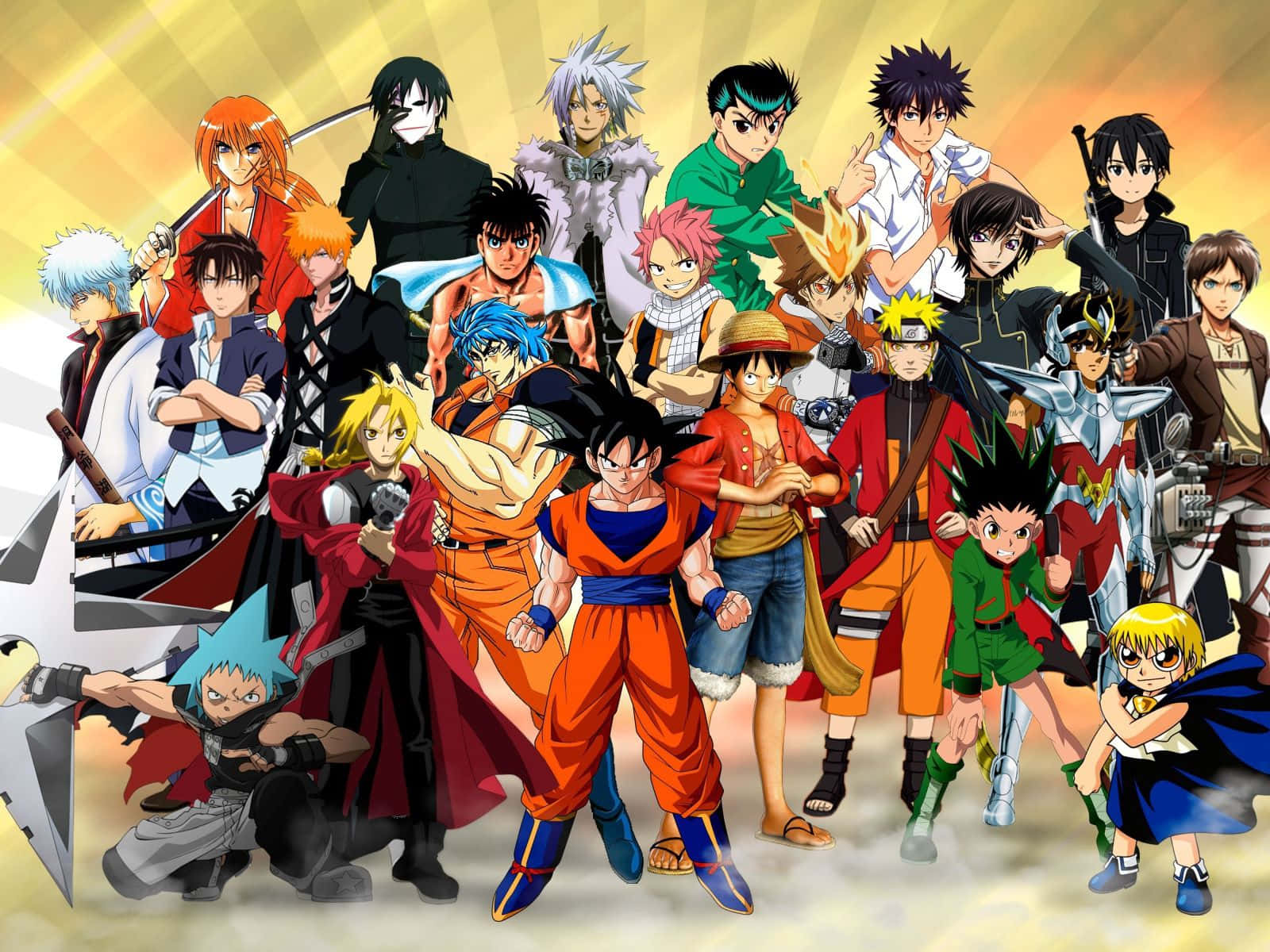 Áp phích nhân vật anime nam huyền thoại Hình nền