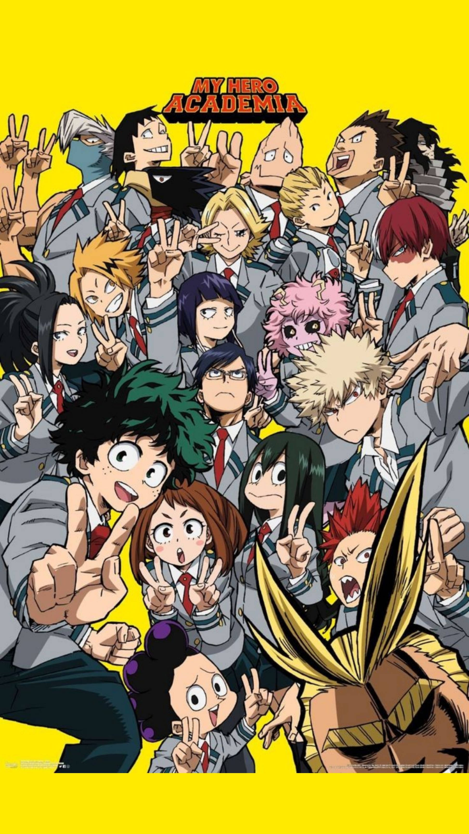 Áp phích nhóm My Hero Academia cho iPhone Hình nền
