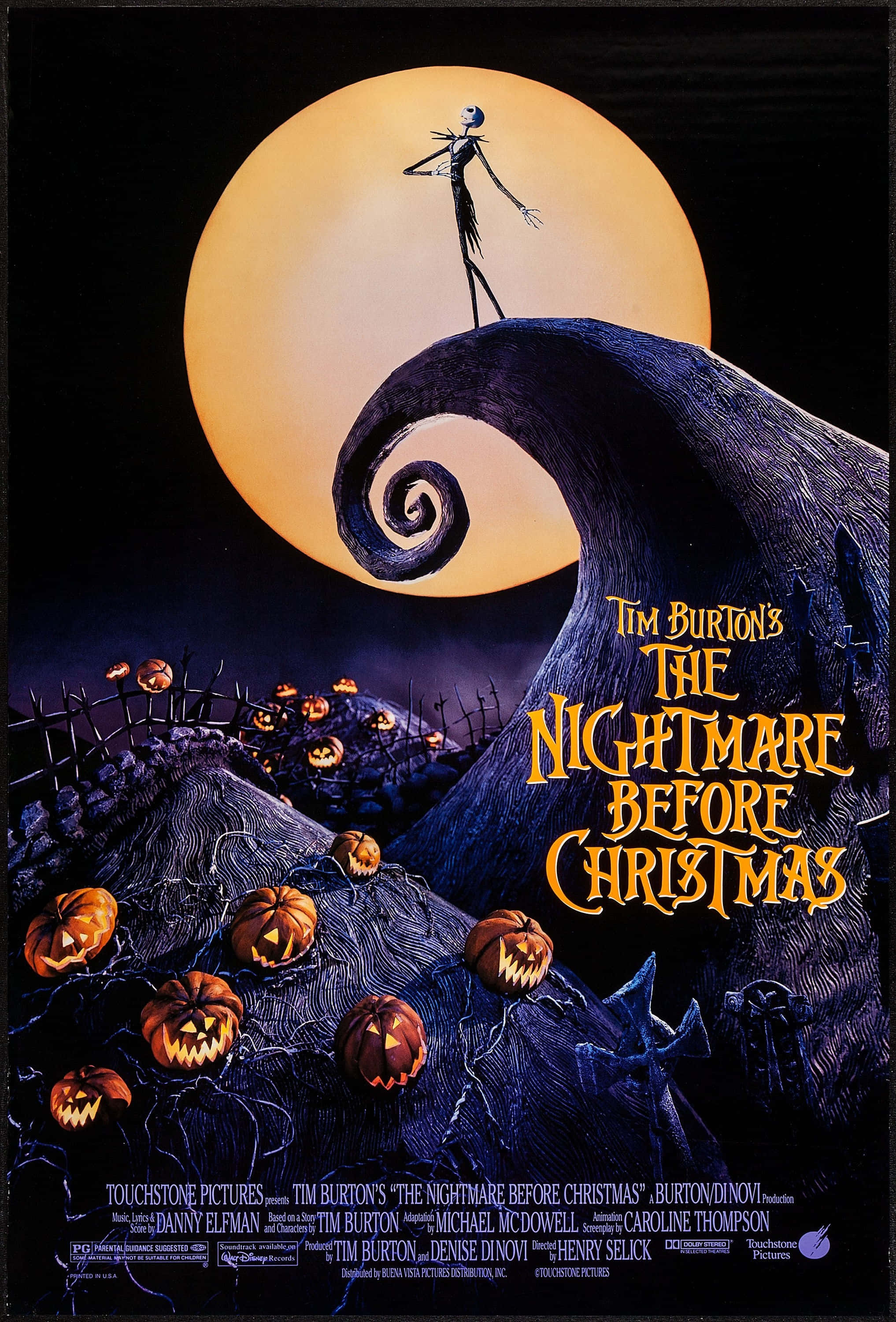 Áp phích phim The Nightmare Before Christmas Hình nền