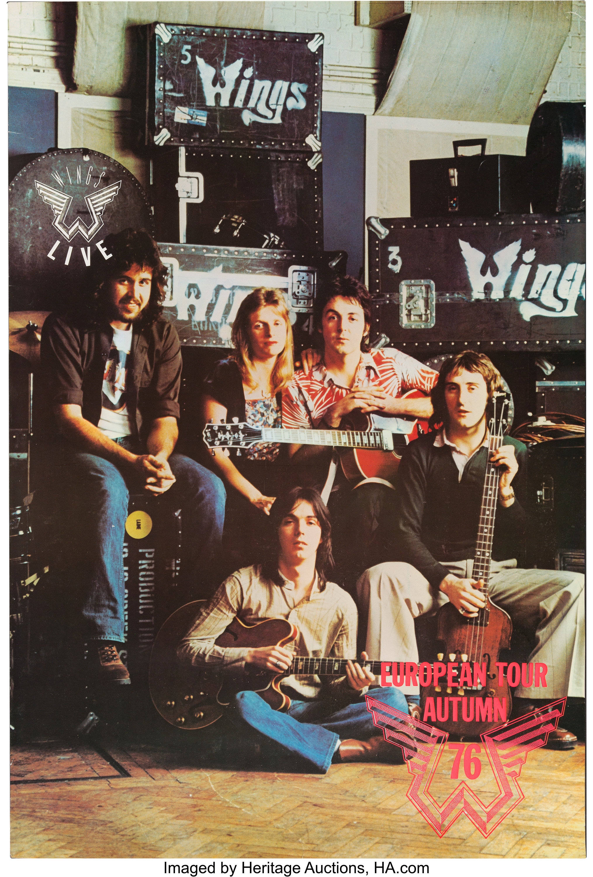 Áp phích quảng bá tour diễn Paul McCartney And Wings Hình nền