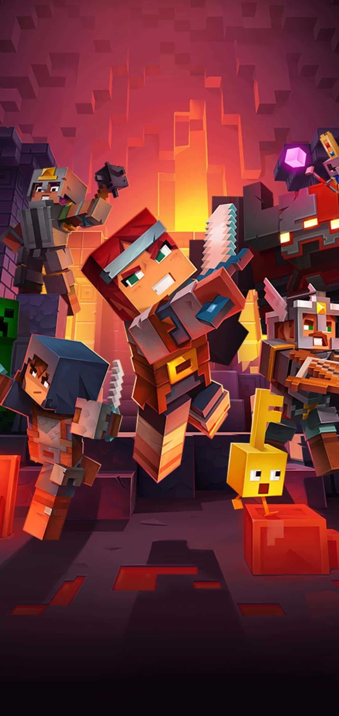 Áp phích quảng cáo Pixel 3 Minecraft Hình nền