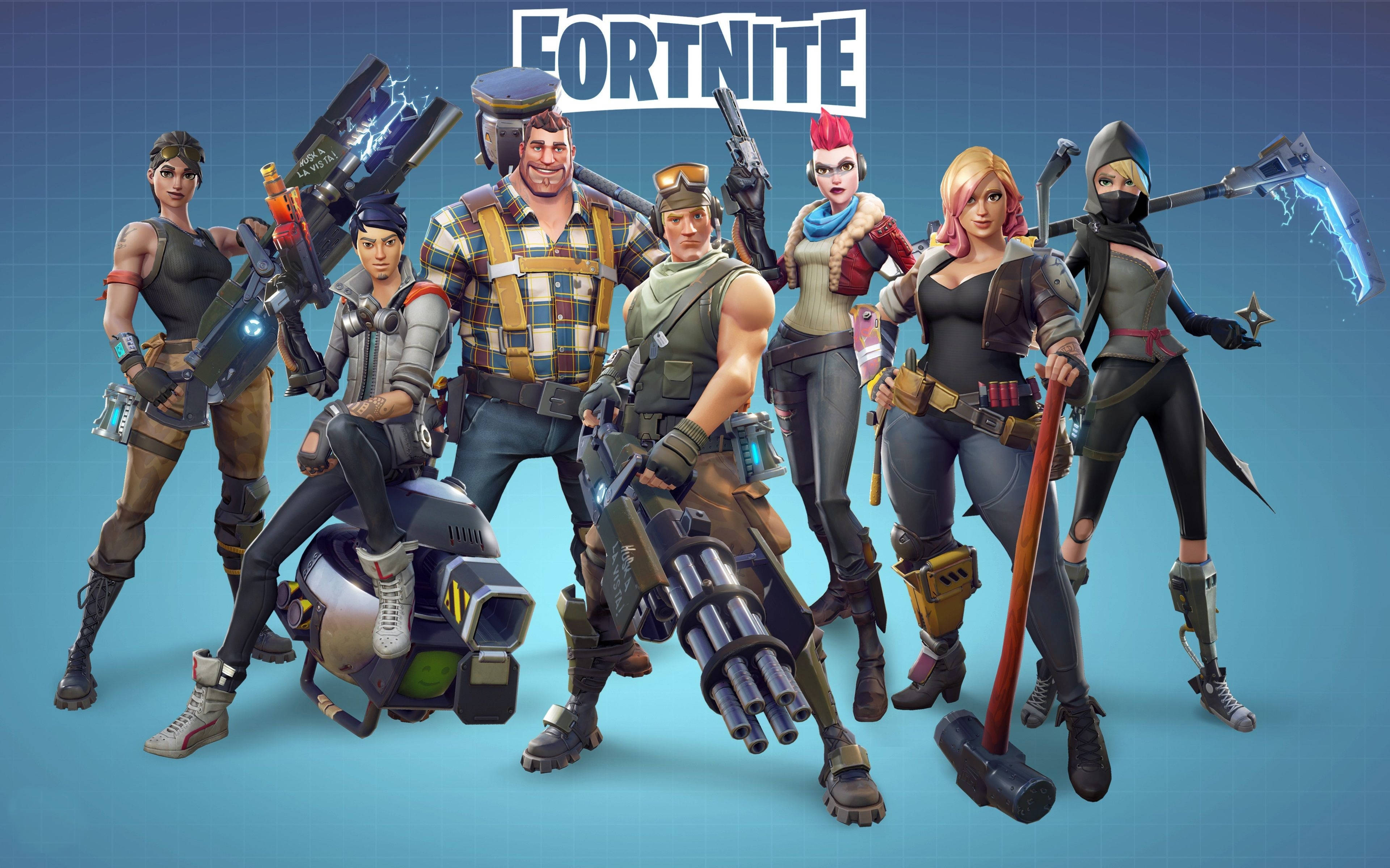 Áp phích thú vị về trang phục Fortnite Hình nền