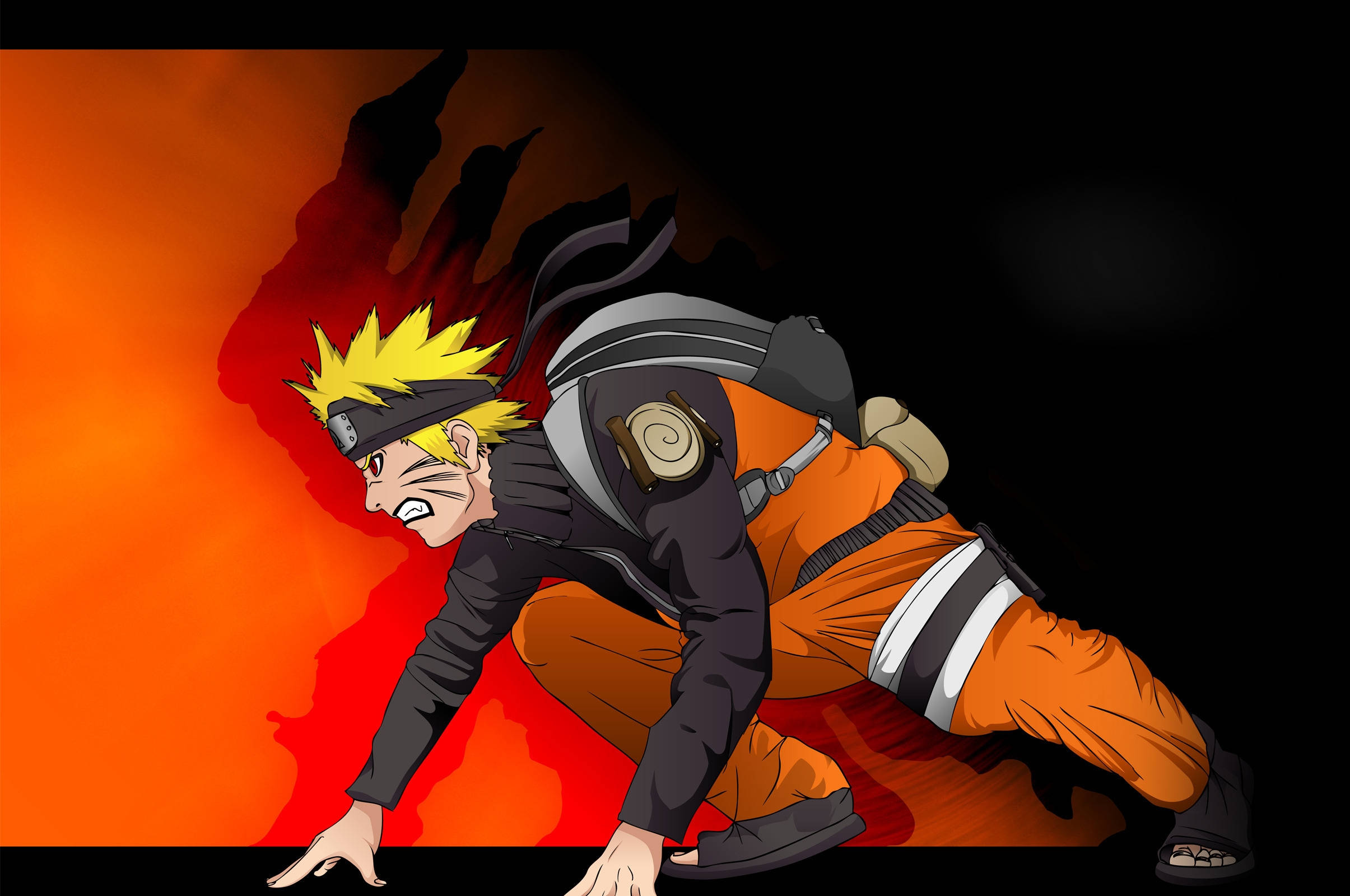 Áp phích Tư thế Chiến đấu của Naruto Hình nền