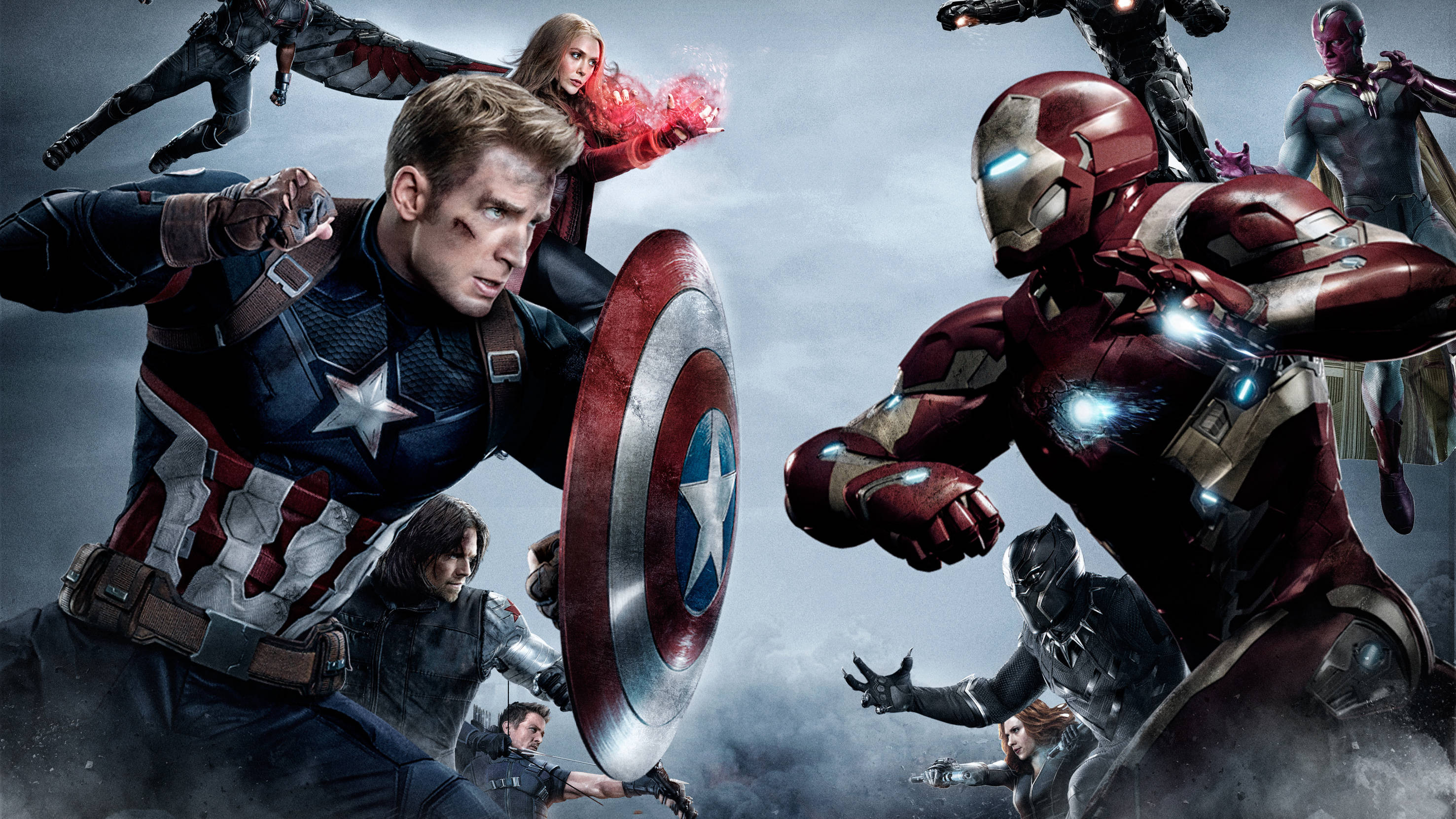Áp phích u ám Captain America: Nội chiến Hình nền