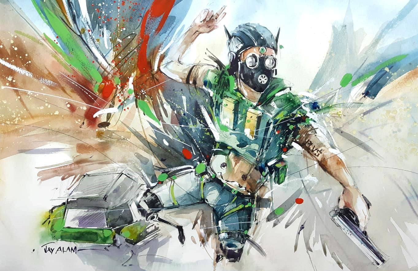 Apex Legends Octane nhiều màu sắc Hình nền