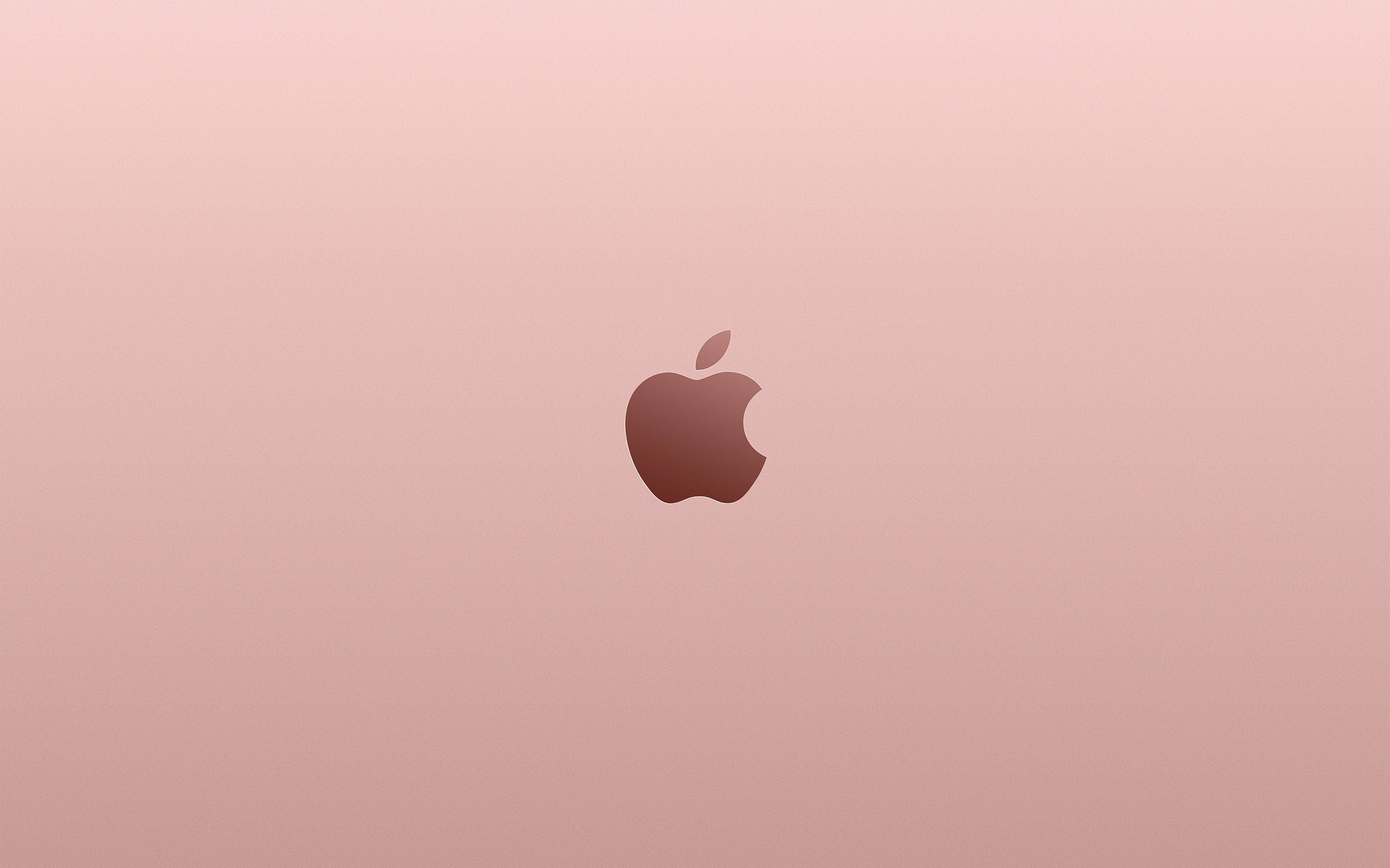 Apple Logo MacBook Pro Aesthetic Hồng Hình nền