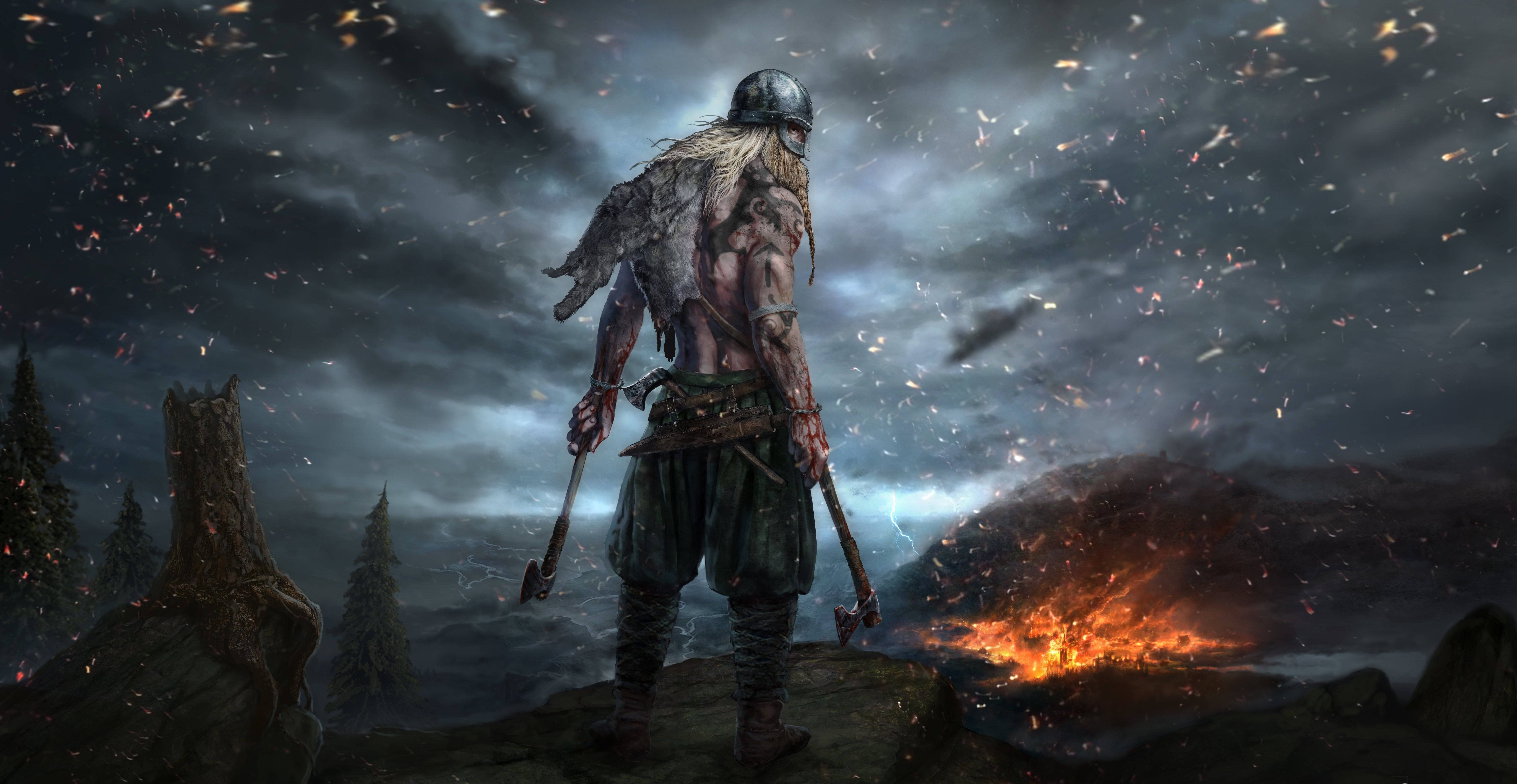 Assassin’s Creed: Valhalla 8K Chơi Game Hình nền