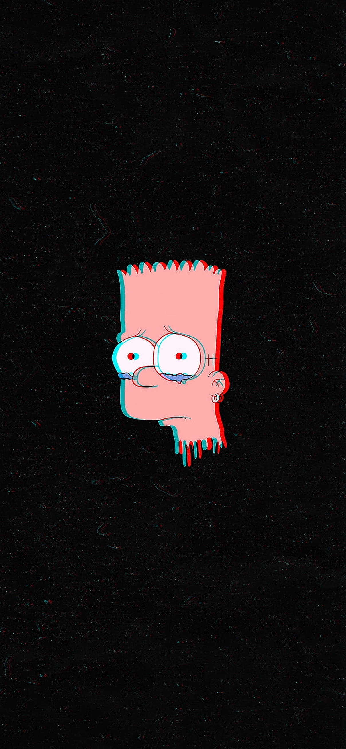 Đầu Hồng Bart Simpsons Buồn Hình nền