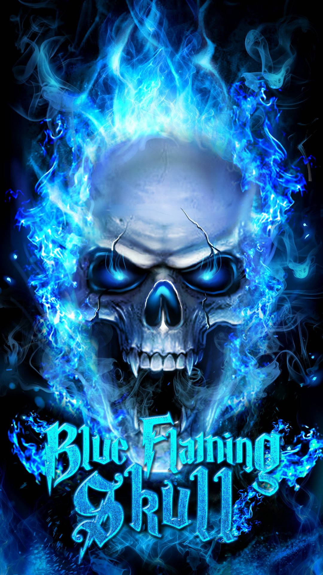 Đầu lâu lửa xanh của Ghost Rider Hình nền