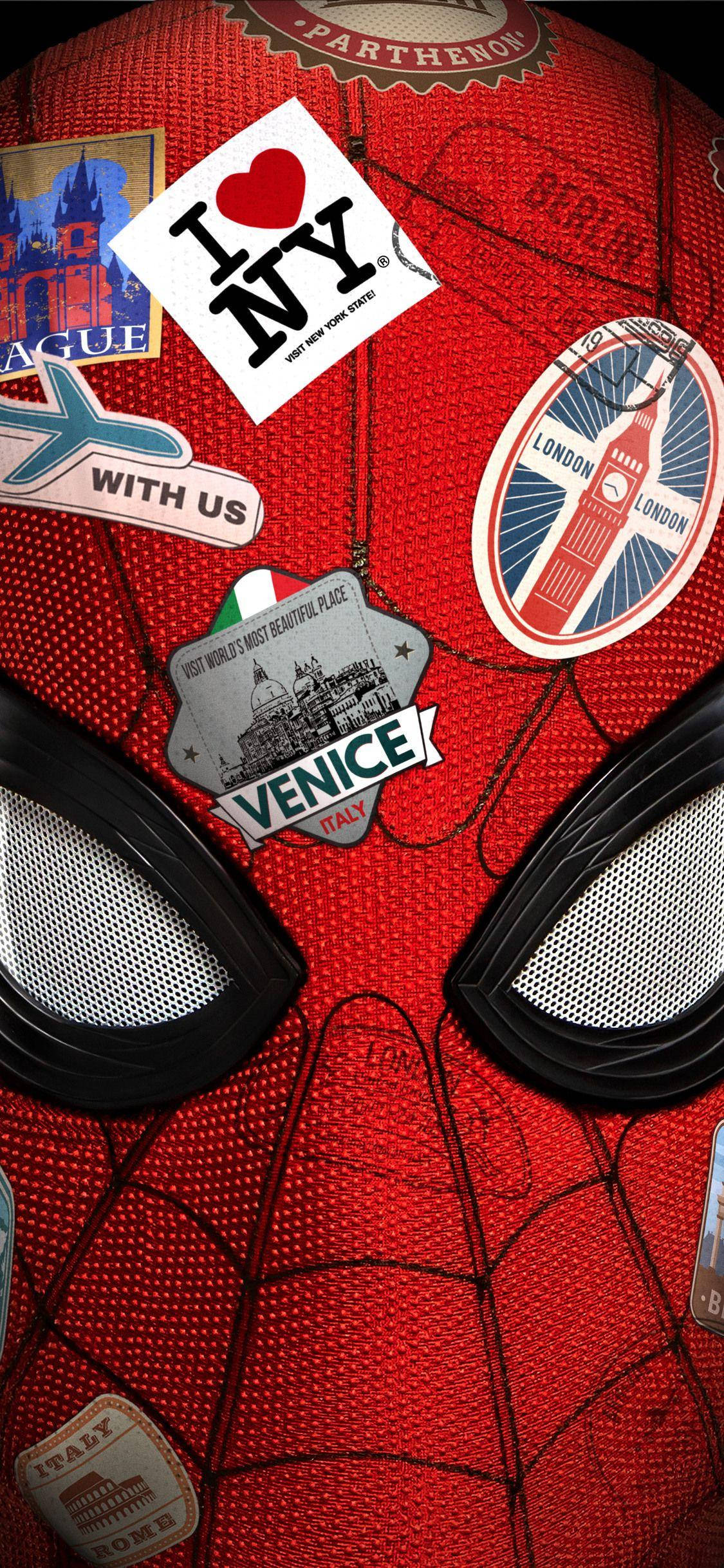 Đầu Người Nhện Marvel iPhone X Hình nền