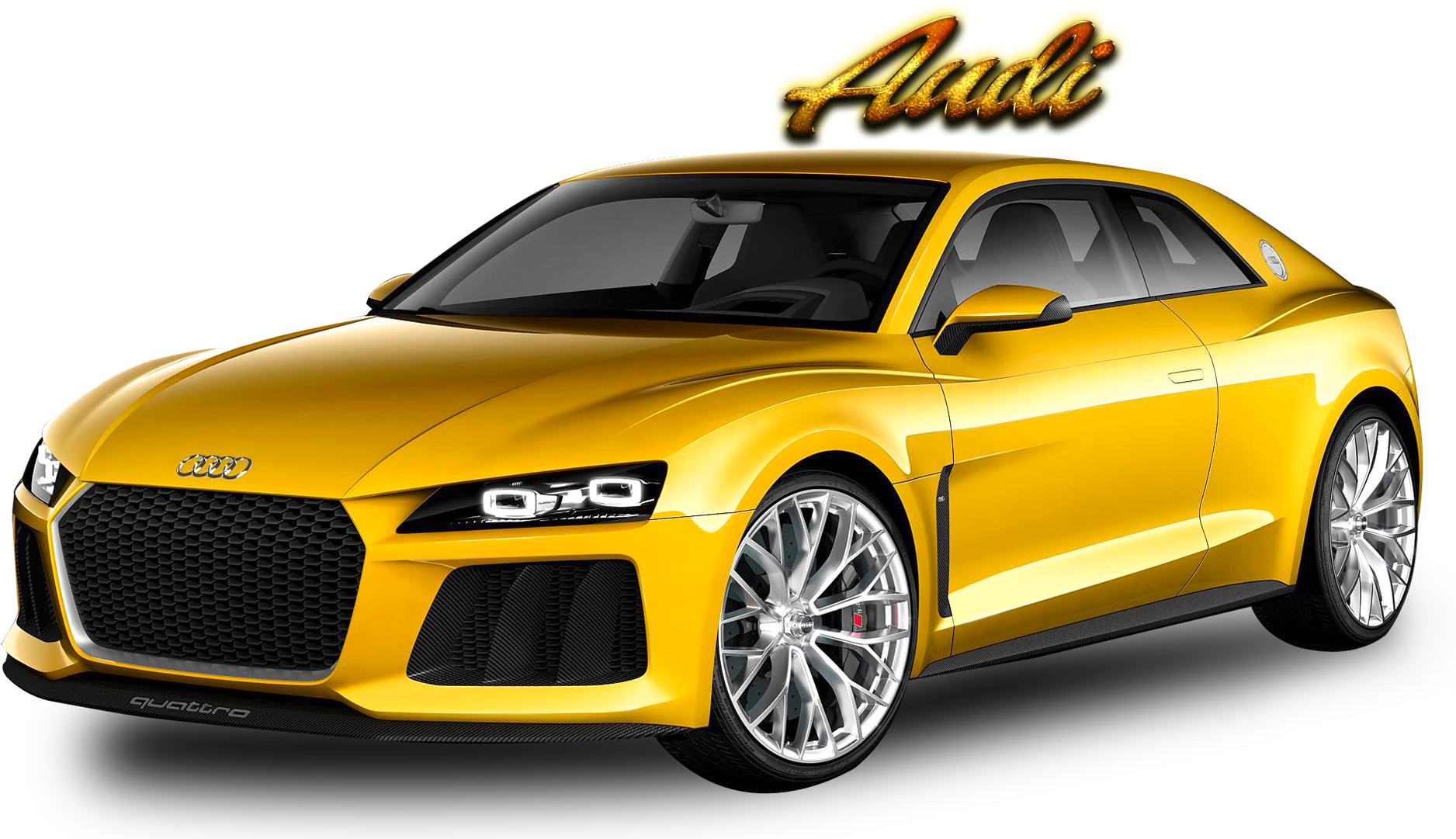 Audi Sportscar Vàng Quattro Hình nền