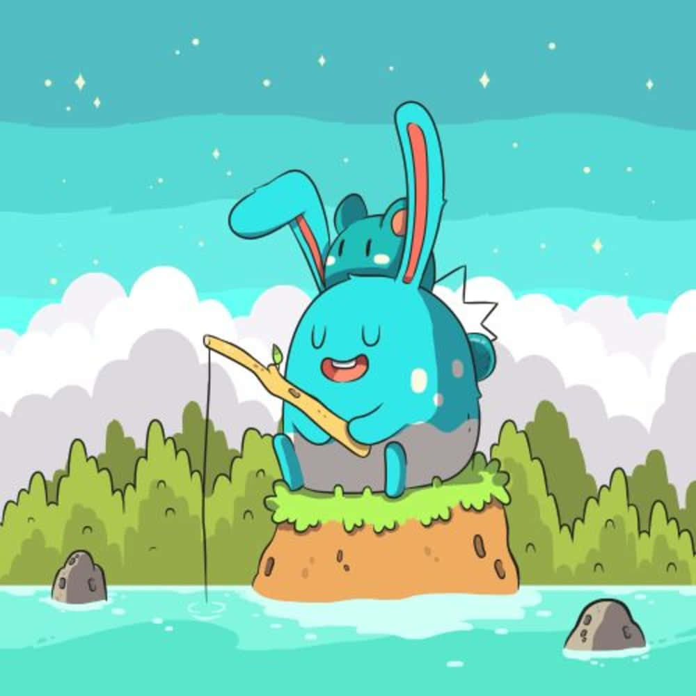 Azumarill Câu Cá Hình nền