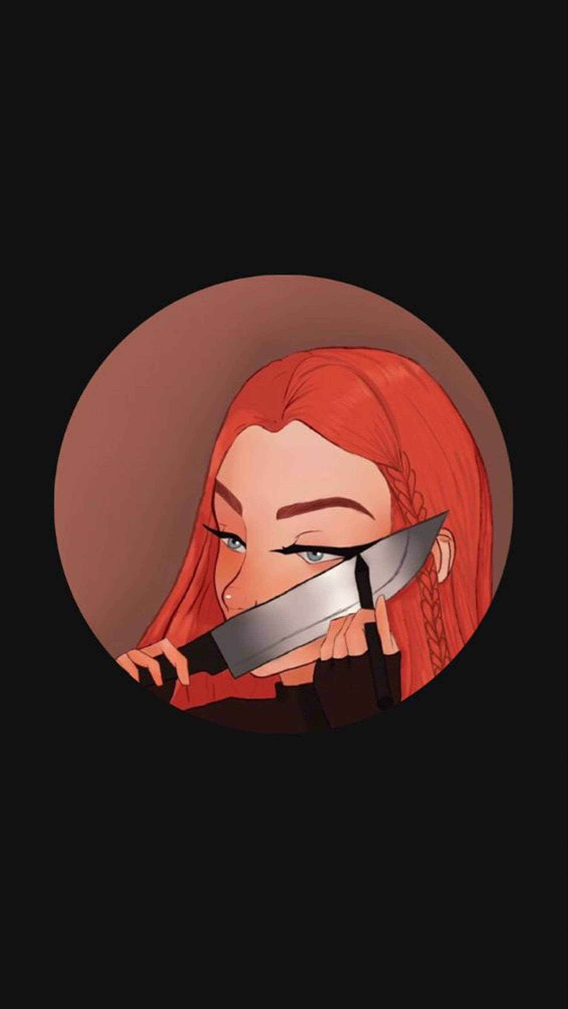 Baddie Makeup Dùng Dao PFP Độc Lạ Ngầu Hình nền
