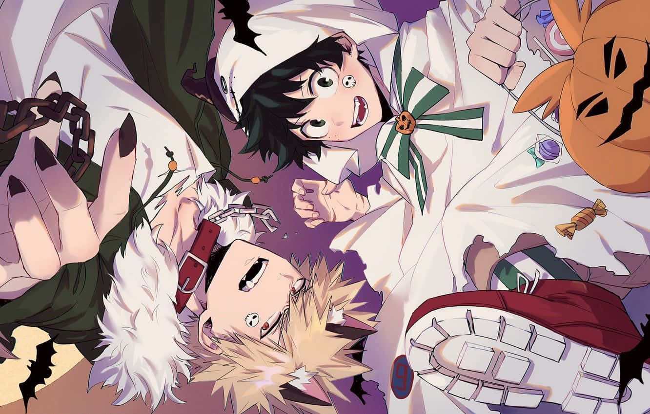 Bakugo và Izuku Midoriya My Hero Academia Trang phục Halloween Hình nền