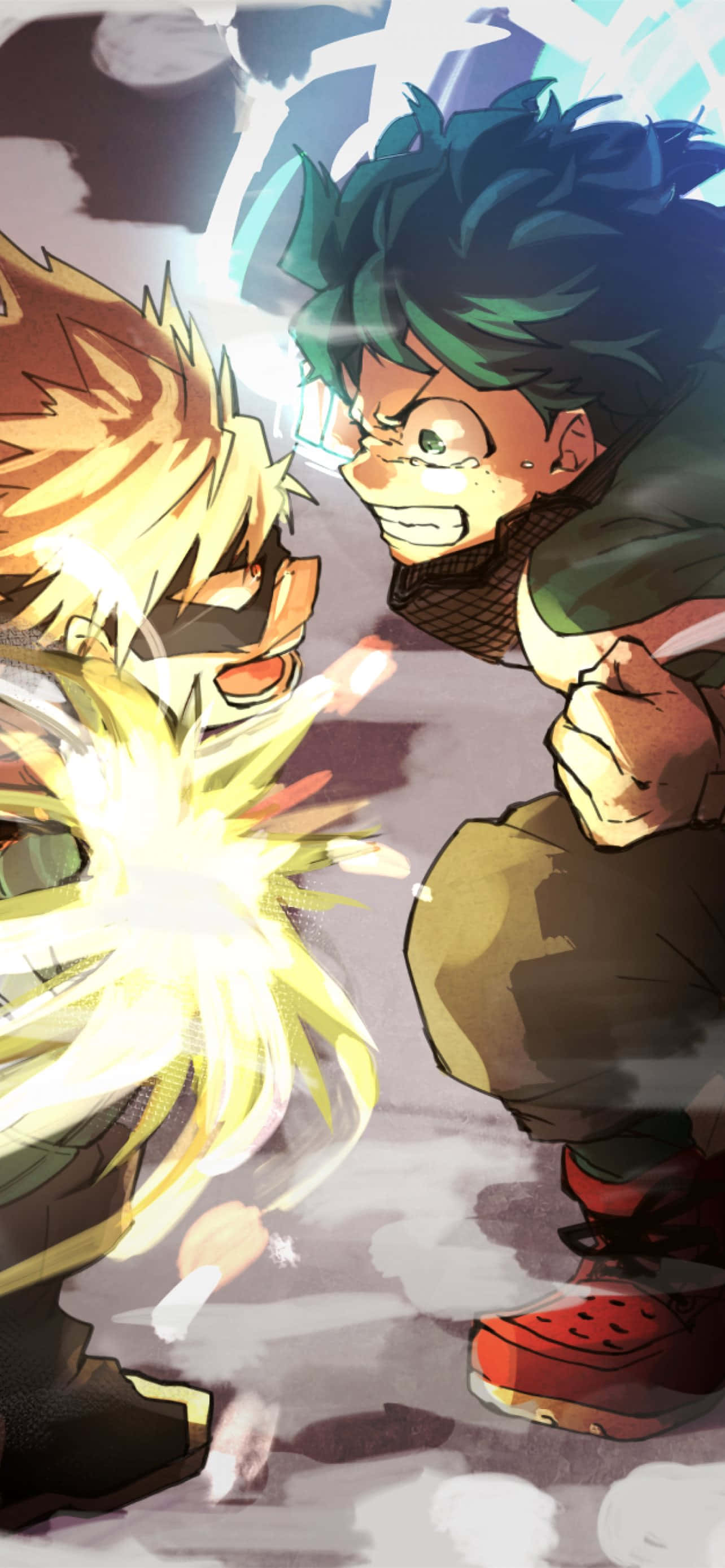 Bakugou Bùng Nổ Được Giải Phóng Hình nền