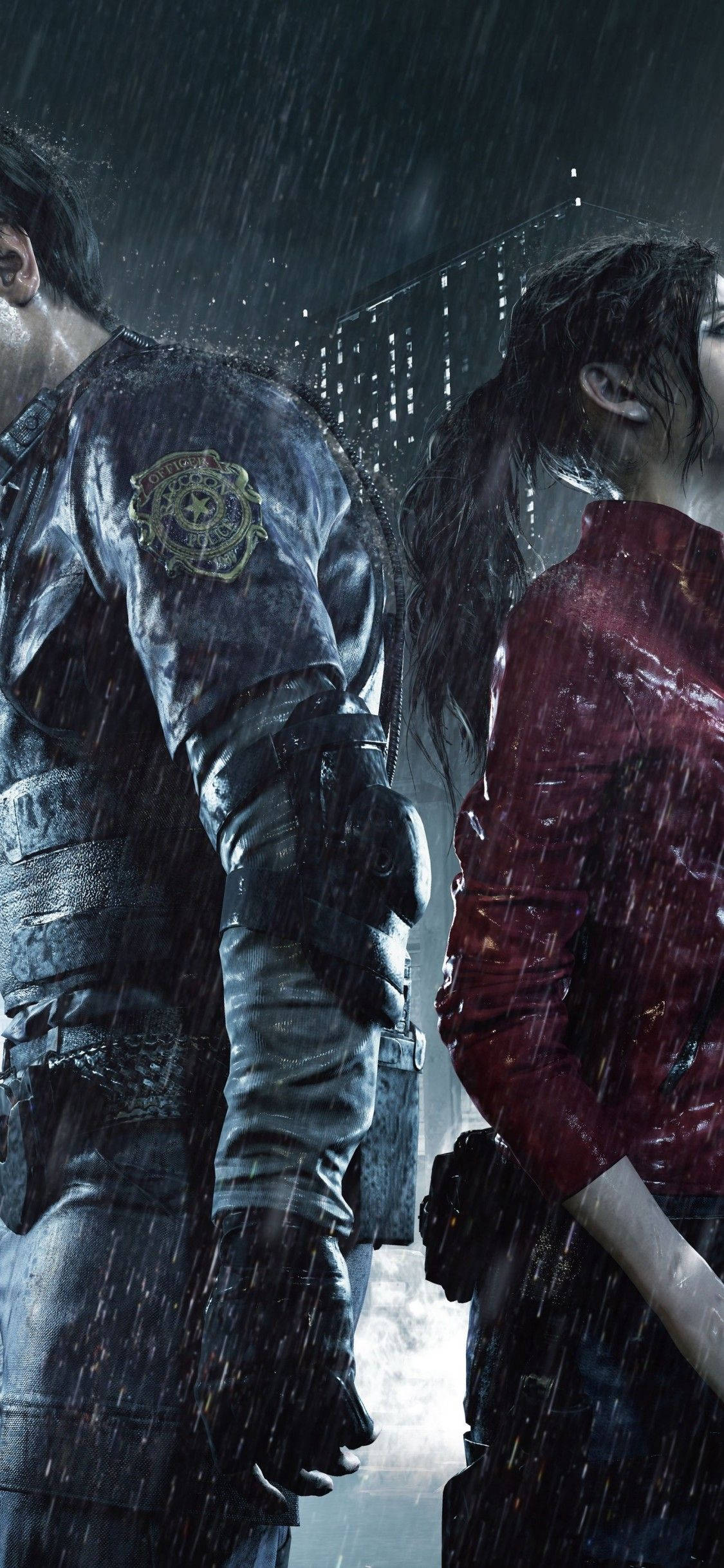 Bạn Bè Tái Ngộ - Leon Kennedy và Claire Redfield trong Resident Evil 2 Remake Hình nền