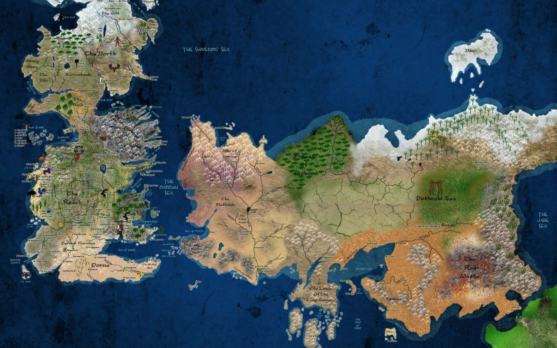 Bản đồ Game of Thrones