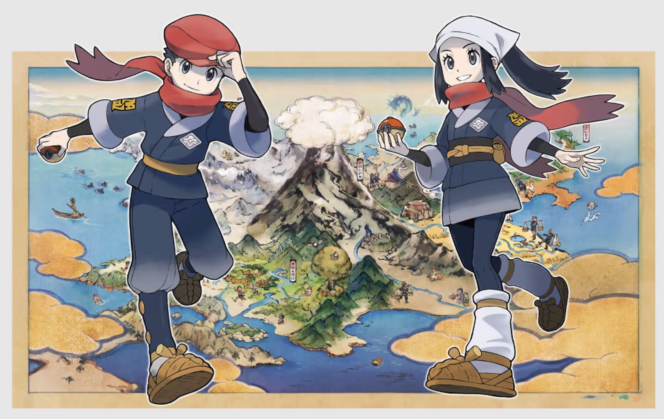 Bản Đồ Pokemon Legends Arceus Hình nền