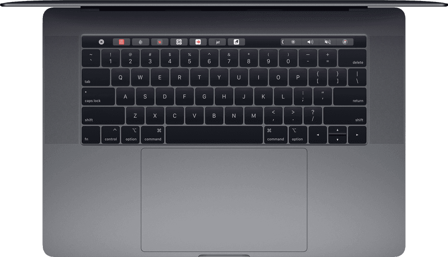 Bàn phím MacBook Pro nhìn từ trên xuống Hình nền